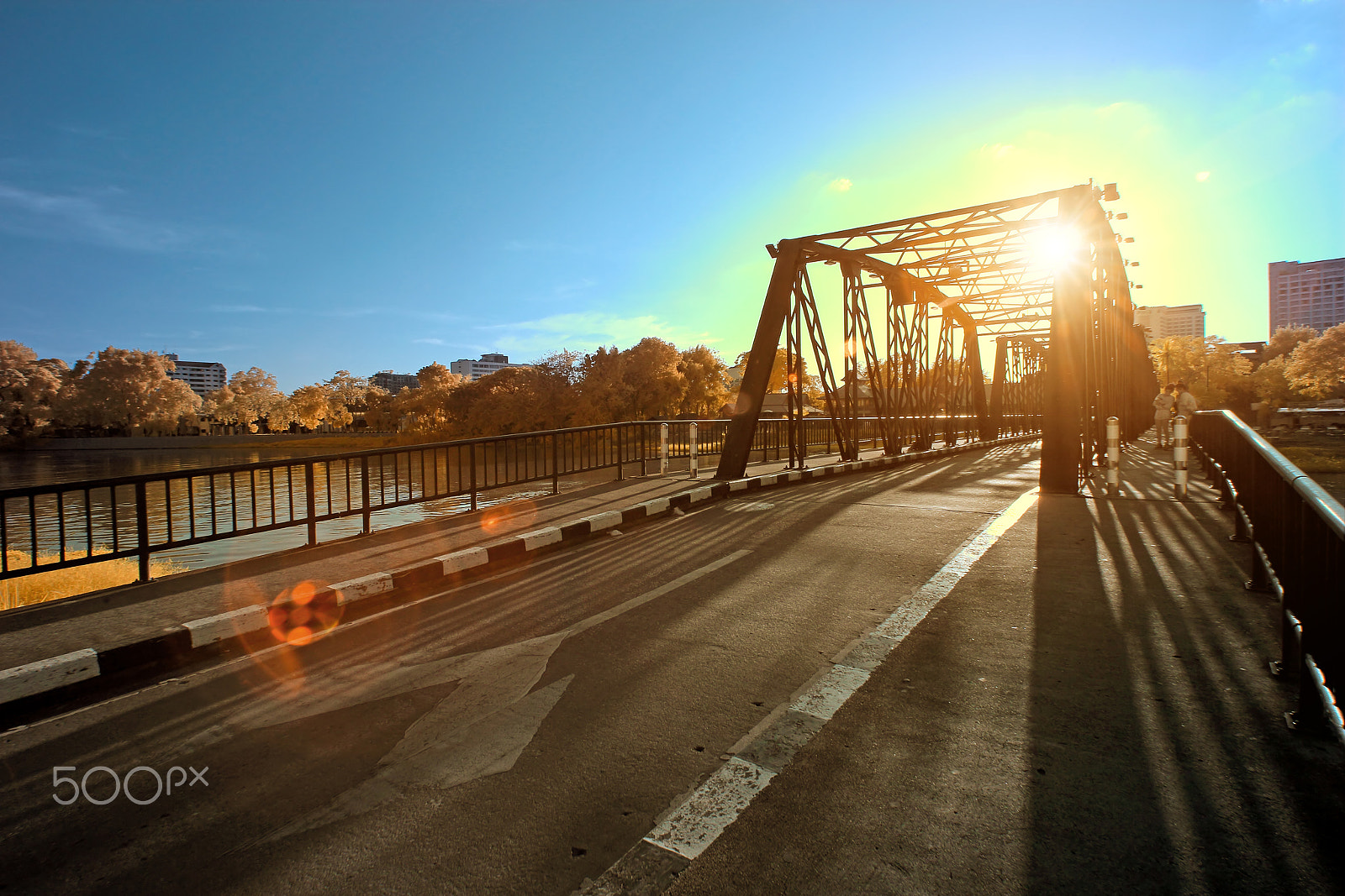 Canon EOS M sample photo. Famous iron bridge in chiang mai thailand photography