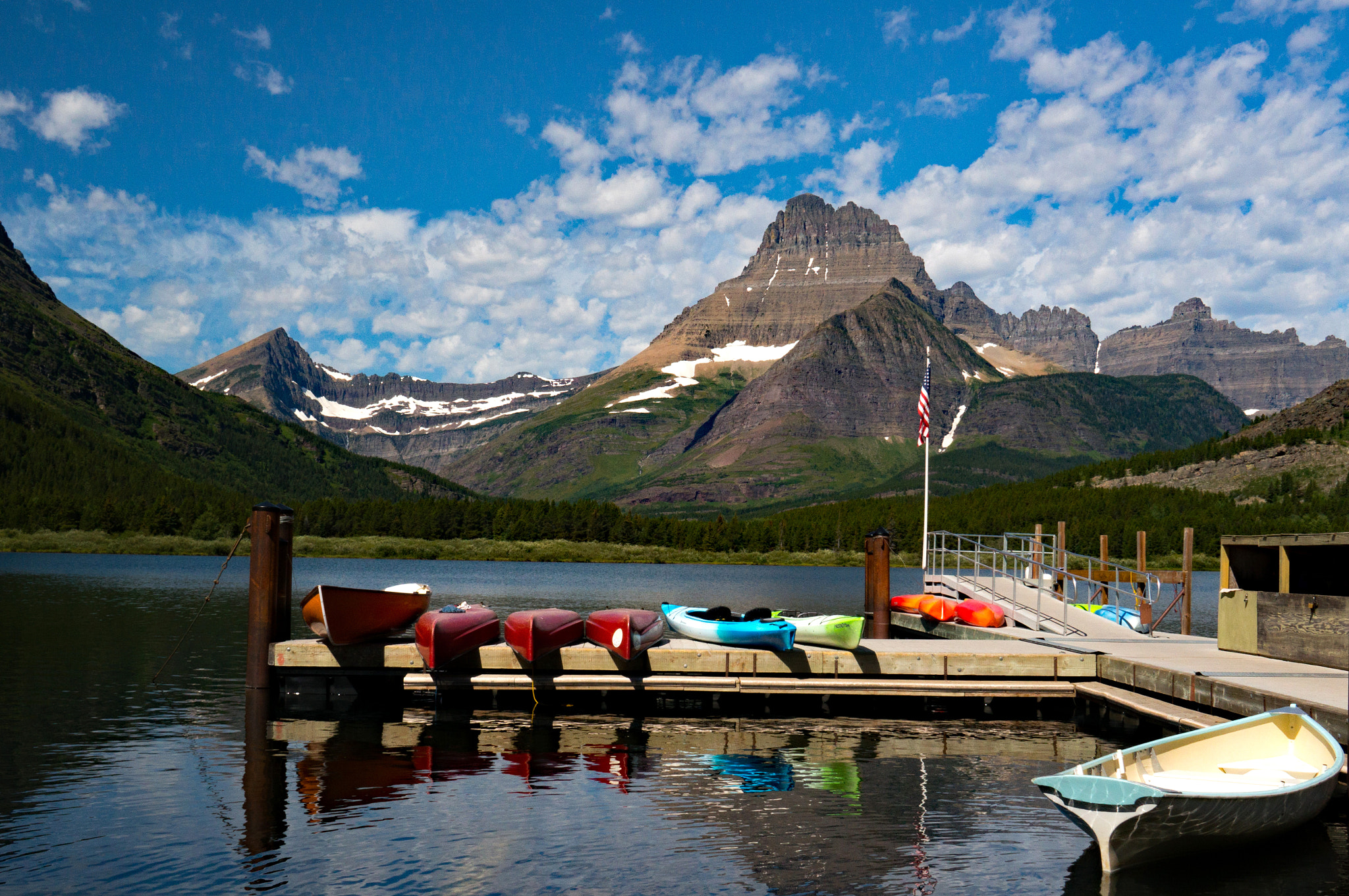 Sony Alpha NEX-6 sample photo. Boat dock at many glaciers lake photography