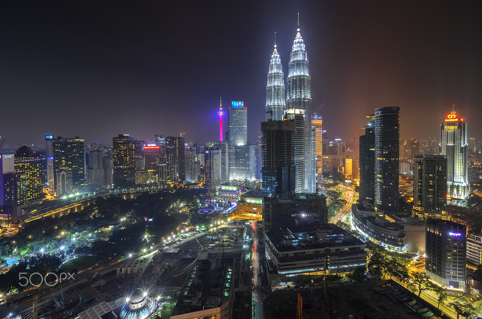 Tokina AT-X Pro 11-16mm F2.8 DX sample photo. Night view of kuala lumpur skyline. photography