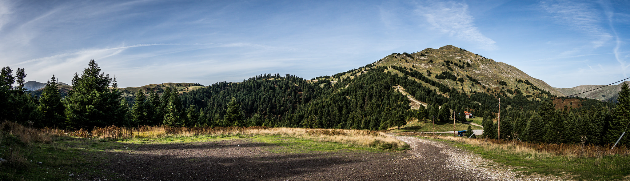 Olympus OM-D E-M10 sample photo. View from agrafa alpine shelter photography