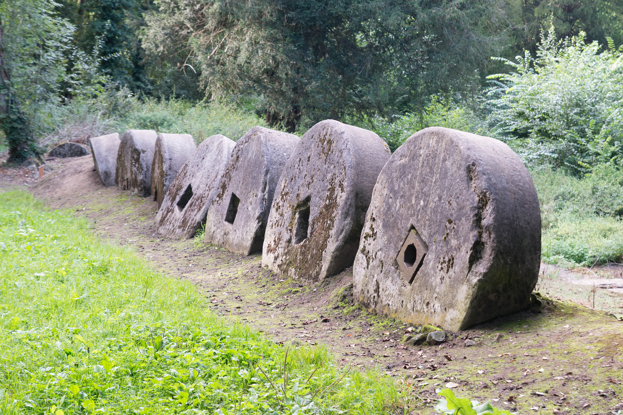 Nikon D600 sample photo. Mill stones from a gunpowder mill photography