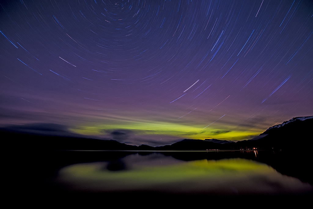 Nikon D810A sample photo. Aurora borealis in the yukon. bc canada photography