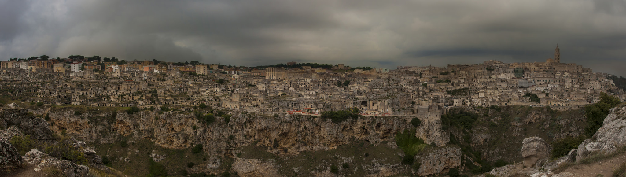 Canon EOS 400D (EOS Digital Rebel XTi / EOS Kiss Digital X) sample photo. Matera old town panorama photography