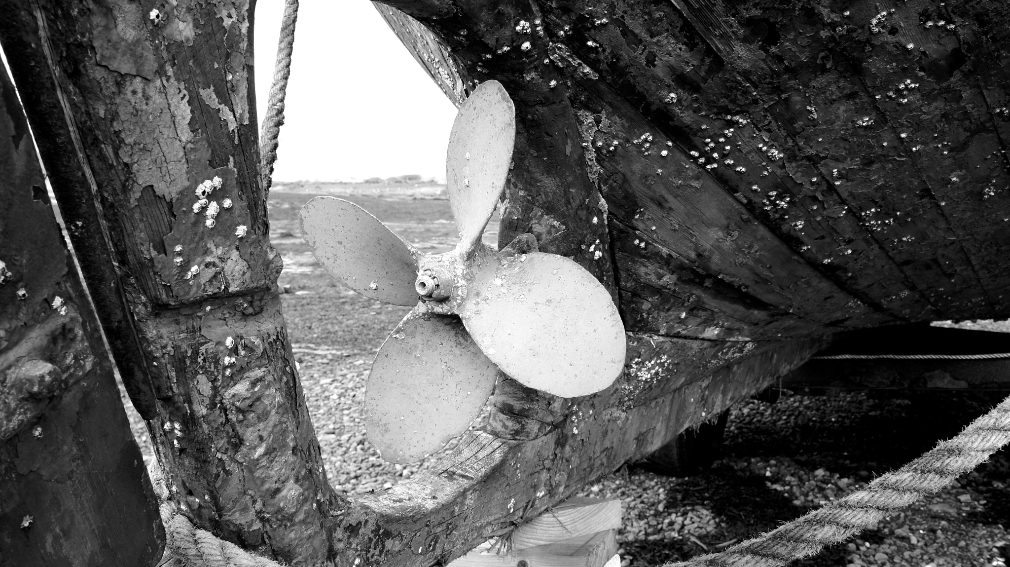 Tamron 18-200mm F3.5-6.3 Di III VC sample photo. Boat, skellig ring (b&w) photography