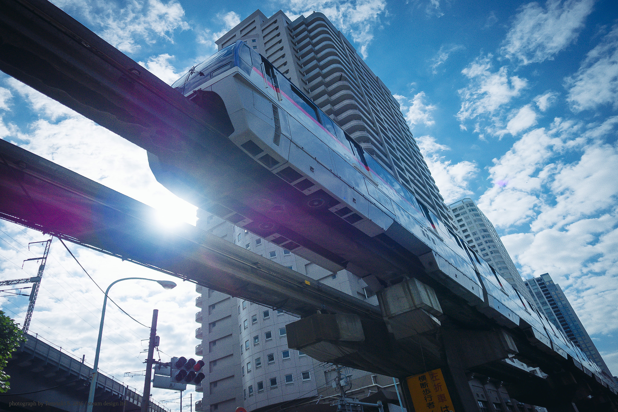 Panasonic Lumix DMC-GF7 sample photo. Tokyo mono-rail photography