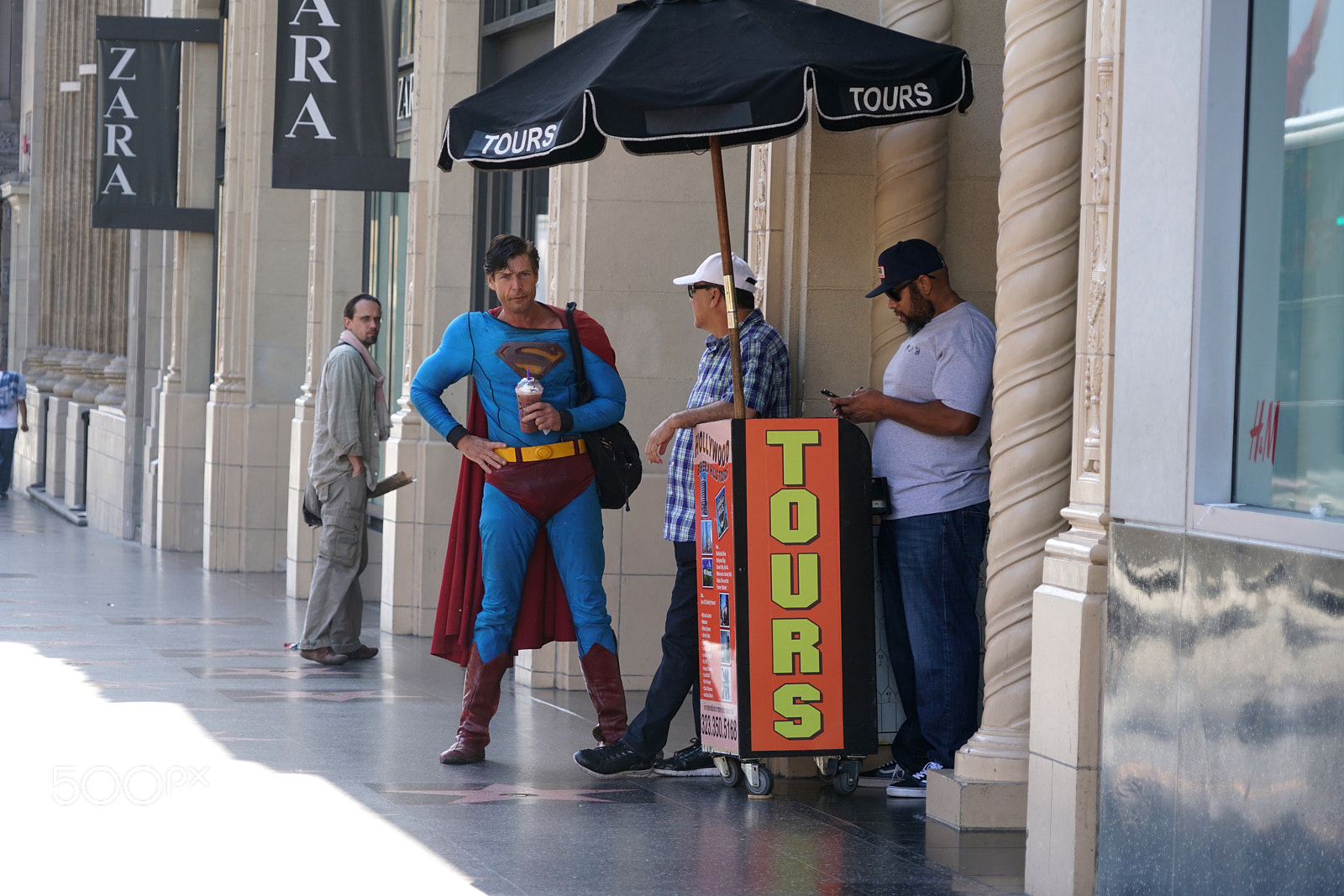 Sony a7R II + Sony FE 24-240mm F3.5-6.3 OSS sample photo. Street superman photography