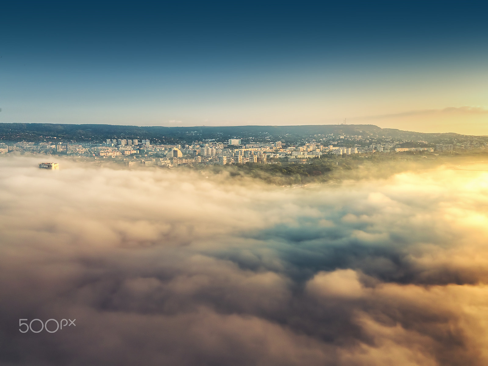 DJI FC550 sample photo. Flying above the clouds photography
