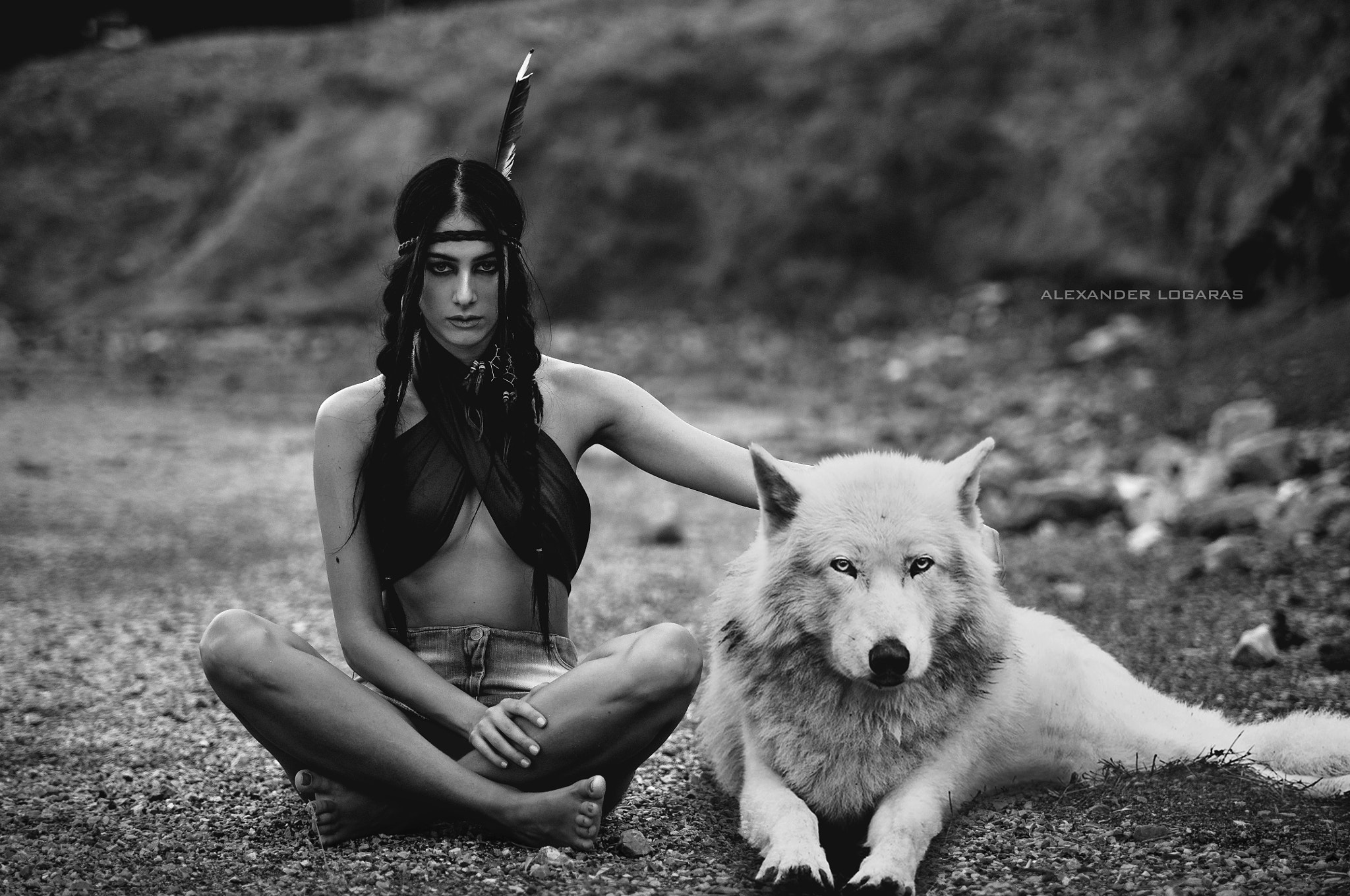 Nikon D300S + Sigma 50-100mm F1.8 DC HSM Art sample photo. The girl and the wolf photography
