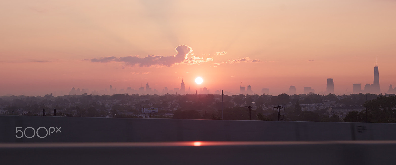 Canon EOS 5D Mark II sample photo. Sunrise over new york city photography