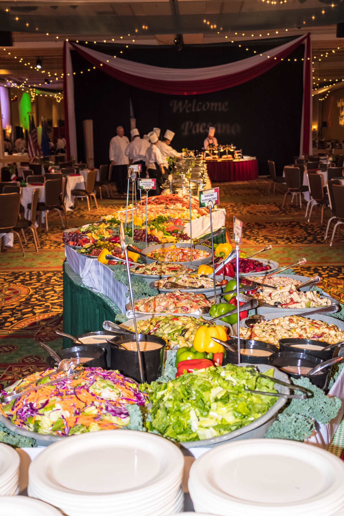 Nikon D500 sample photo. That's a lot of food.  salad bar plus photography