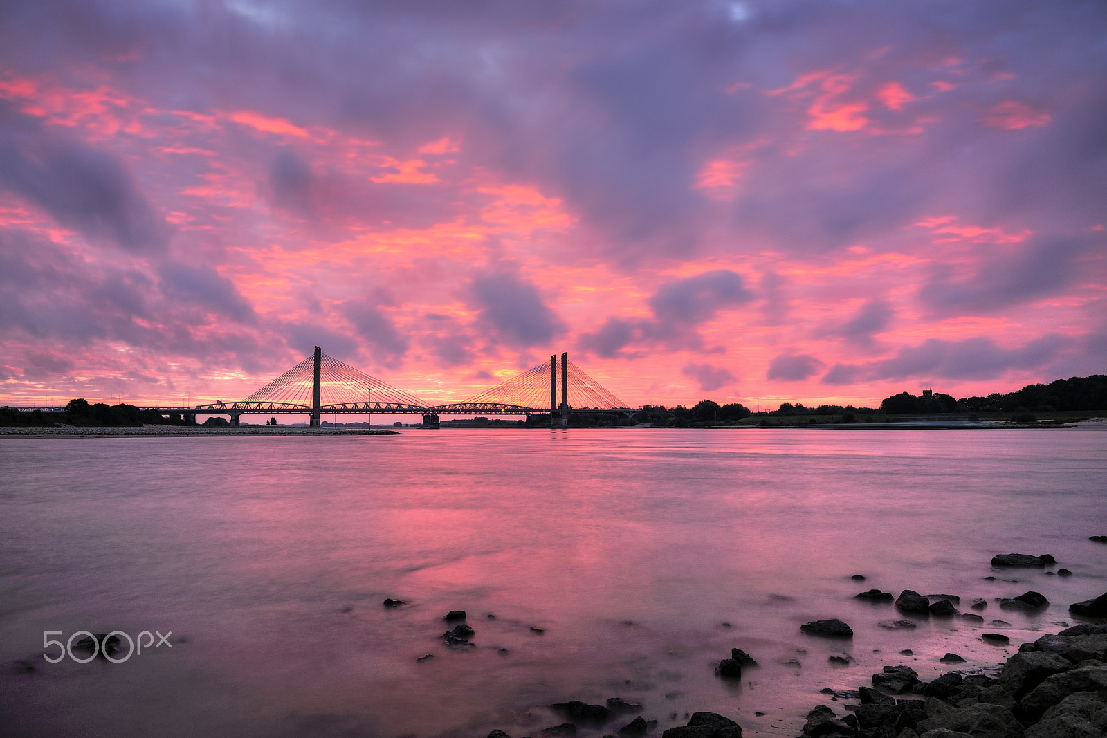 Nikon D3X sample photo. Martinus nijhofbrug in zaltbommel at sunrise photography