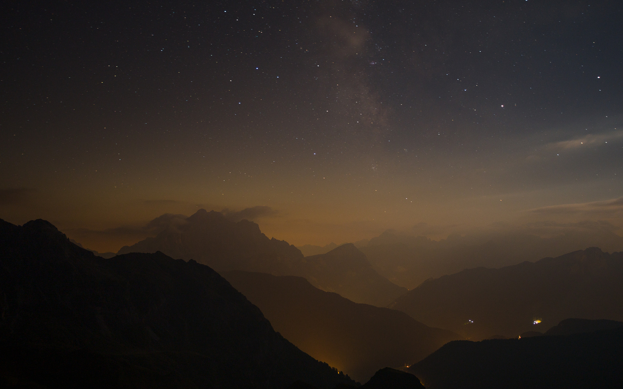 Olympus OM-D E-M5 sample photo. Starry night in the dolomites photography