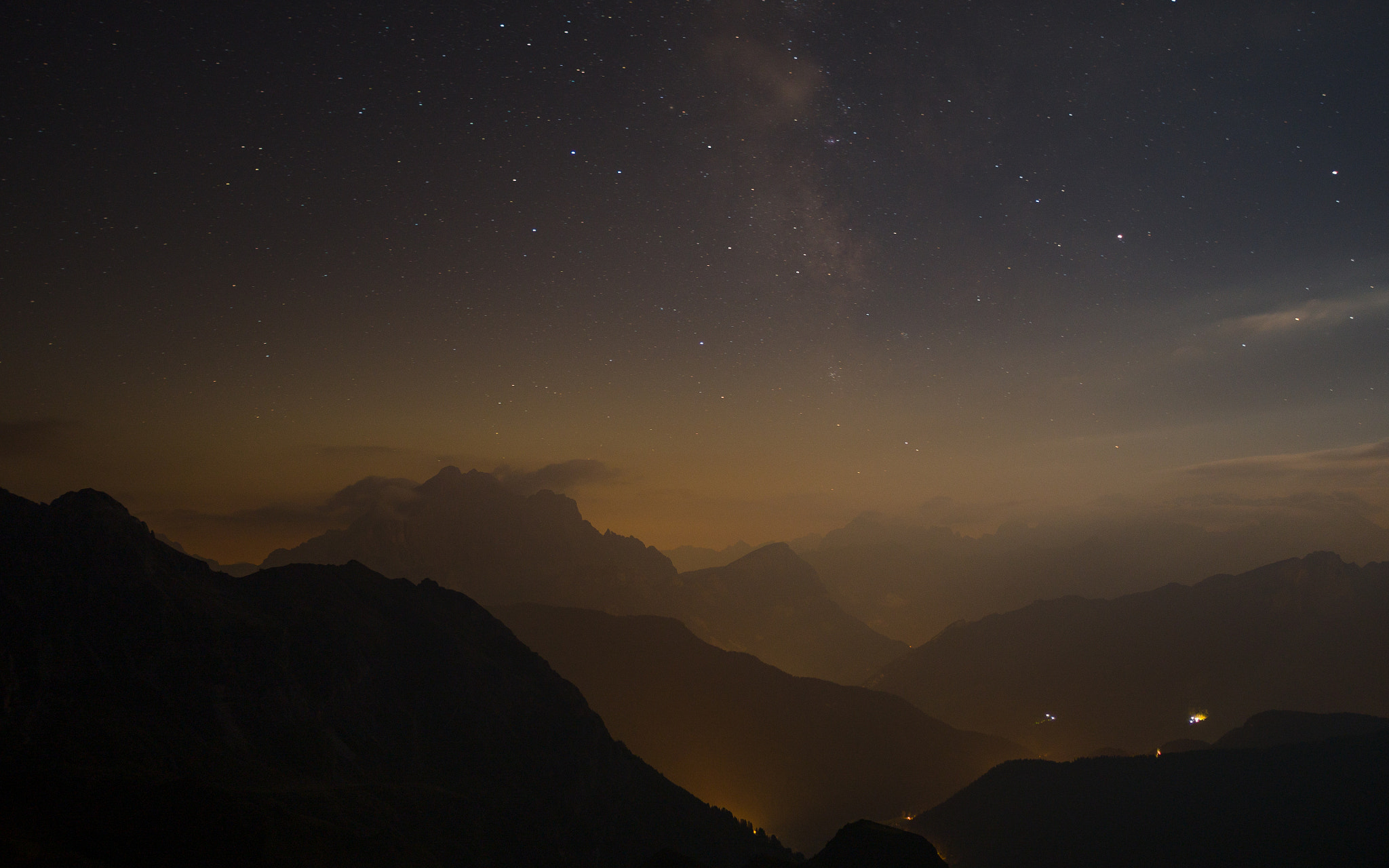 Olympus OM-D E-M5 + LEICA DG SUMMILUX 15/F1.7 sample photo. Starry night in the dolomites photography