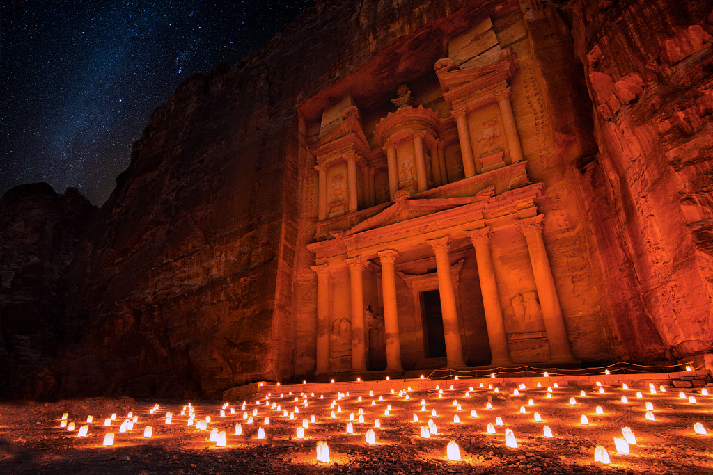 Petra by Night - V2 by Sven Taubert on 500px.com