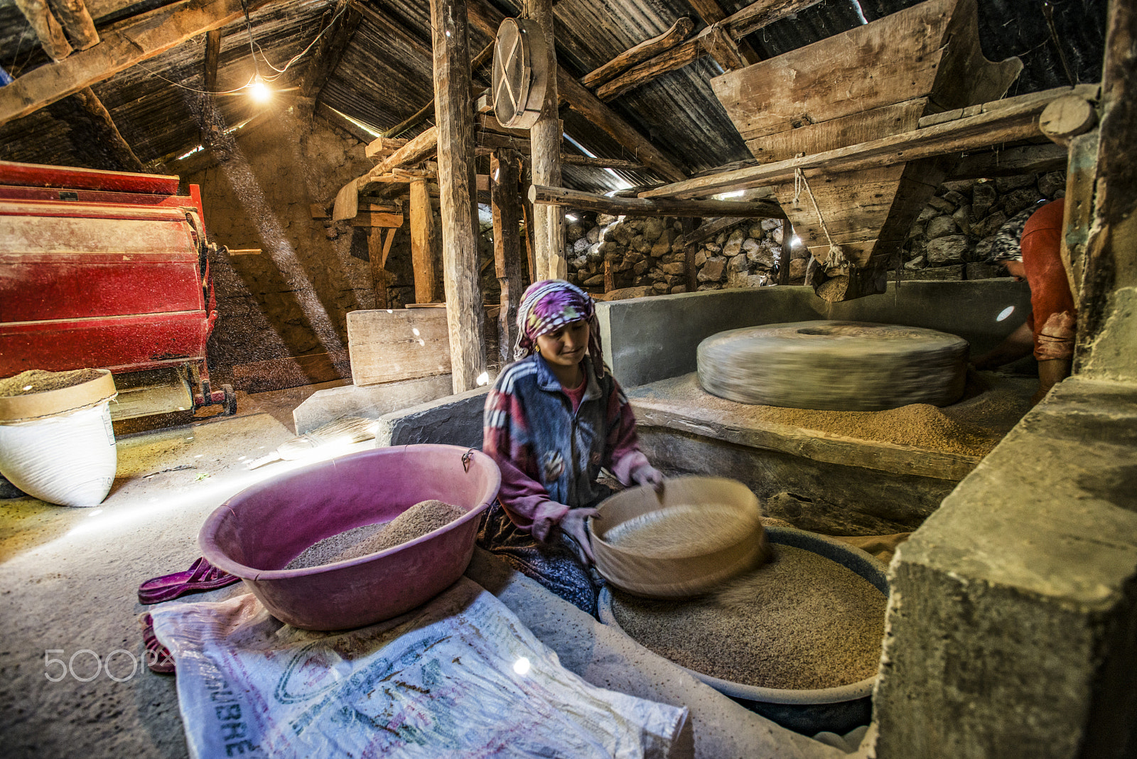 Nikon AF-S Nikkor 17-35mm F2.8D ED-IF sample photo. Traditional flour mill from anatolia - turkey photography