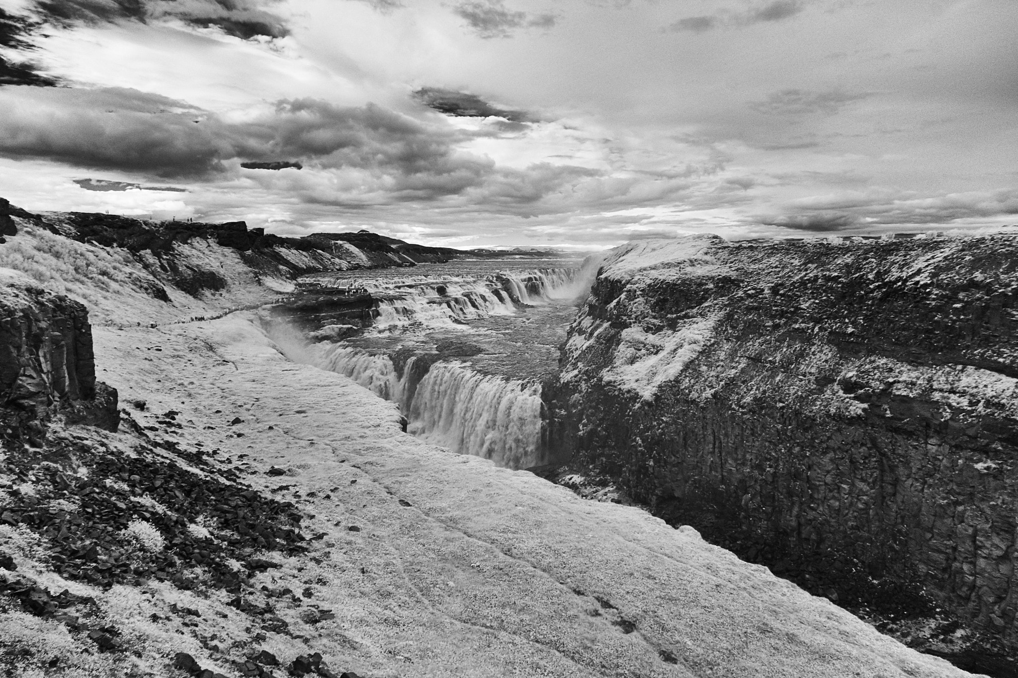 Sony E 16mm F2.8 sample photo. Gullfoss ir photography