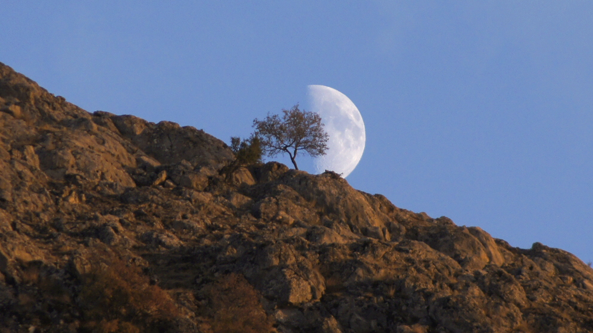 Sony DT 55-200mm F4-5.6 SAM sample photo. Moon efect photography