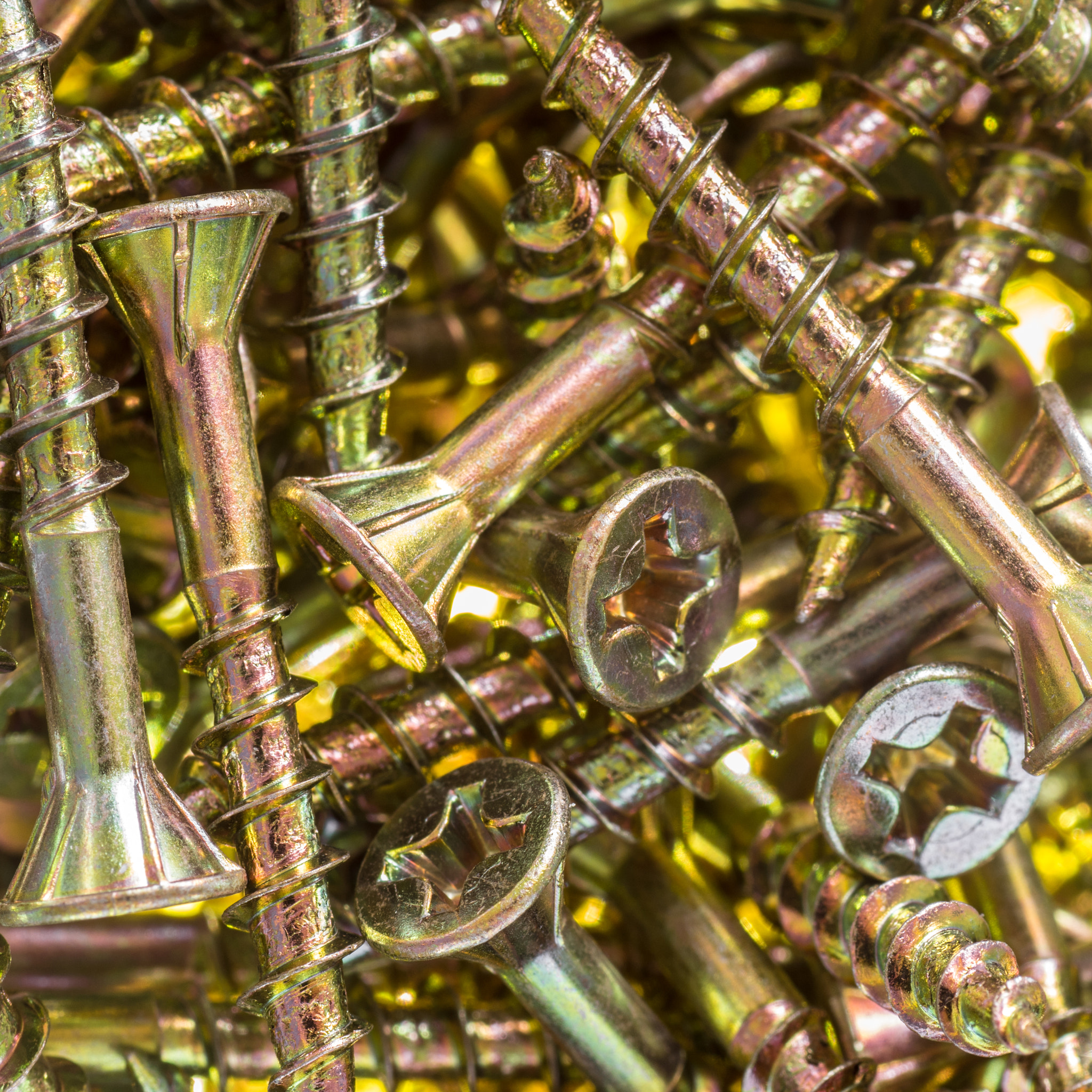 Tamron SP AF 90mm F2.8 Di Macro sample photo. Golden screws photography