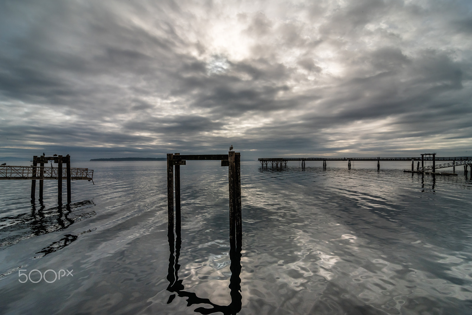 Nikon D750 sample photo. Brooding skies over the harbour in sidney, bc photography