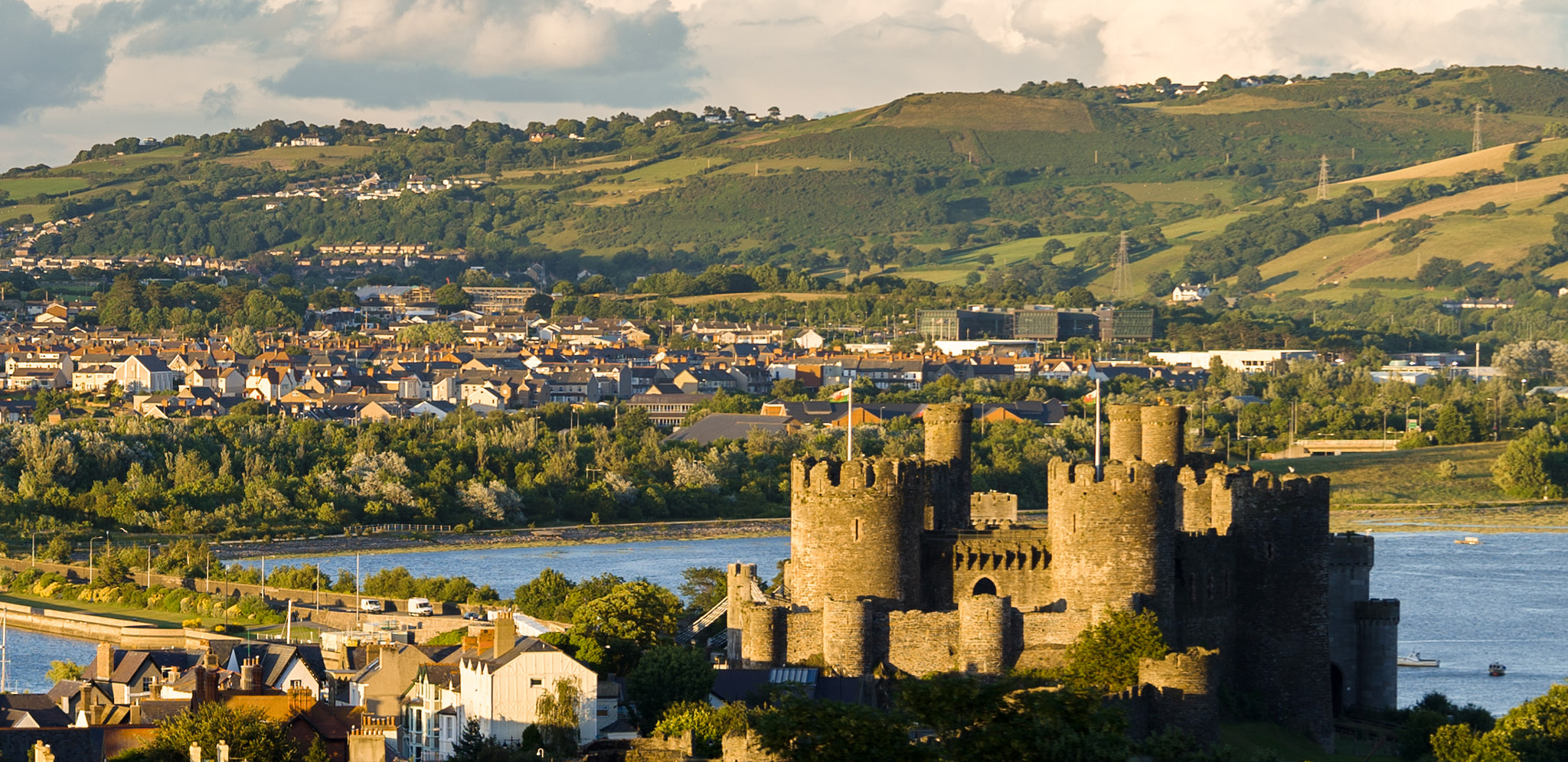 Sony a7S sample photo. Conwy castle photography