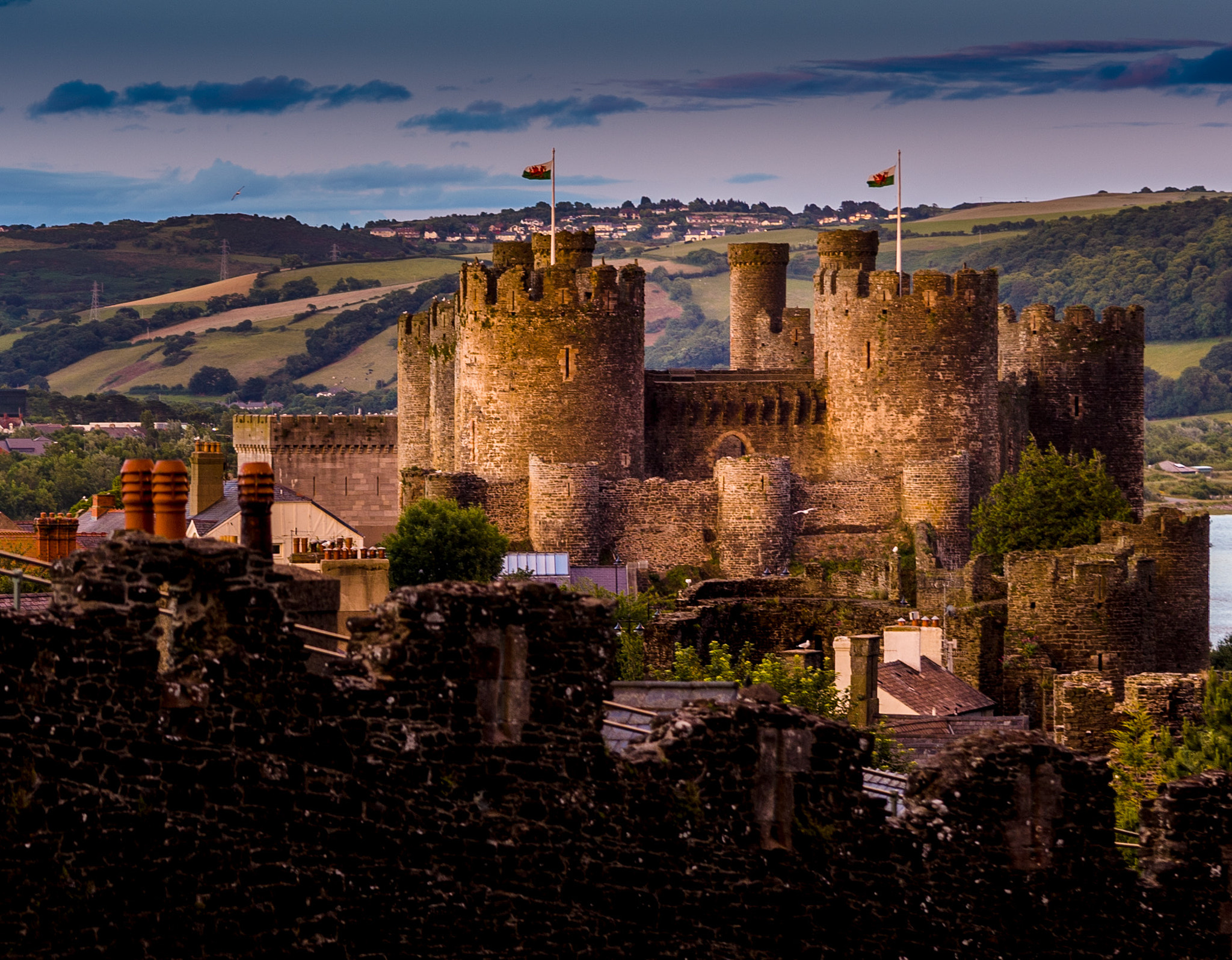 Sony FE 90mm F2.8 Macro G OSS sample photo. Conwy castle photography