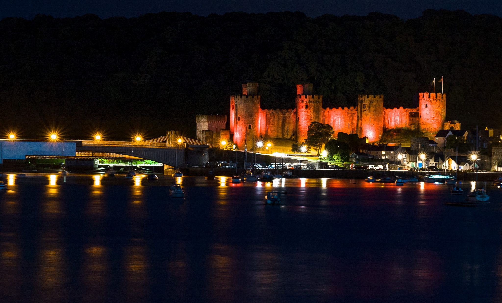 Sony a7S sample photo. Conwy castle photography