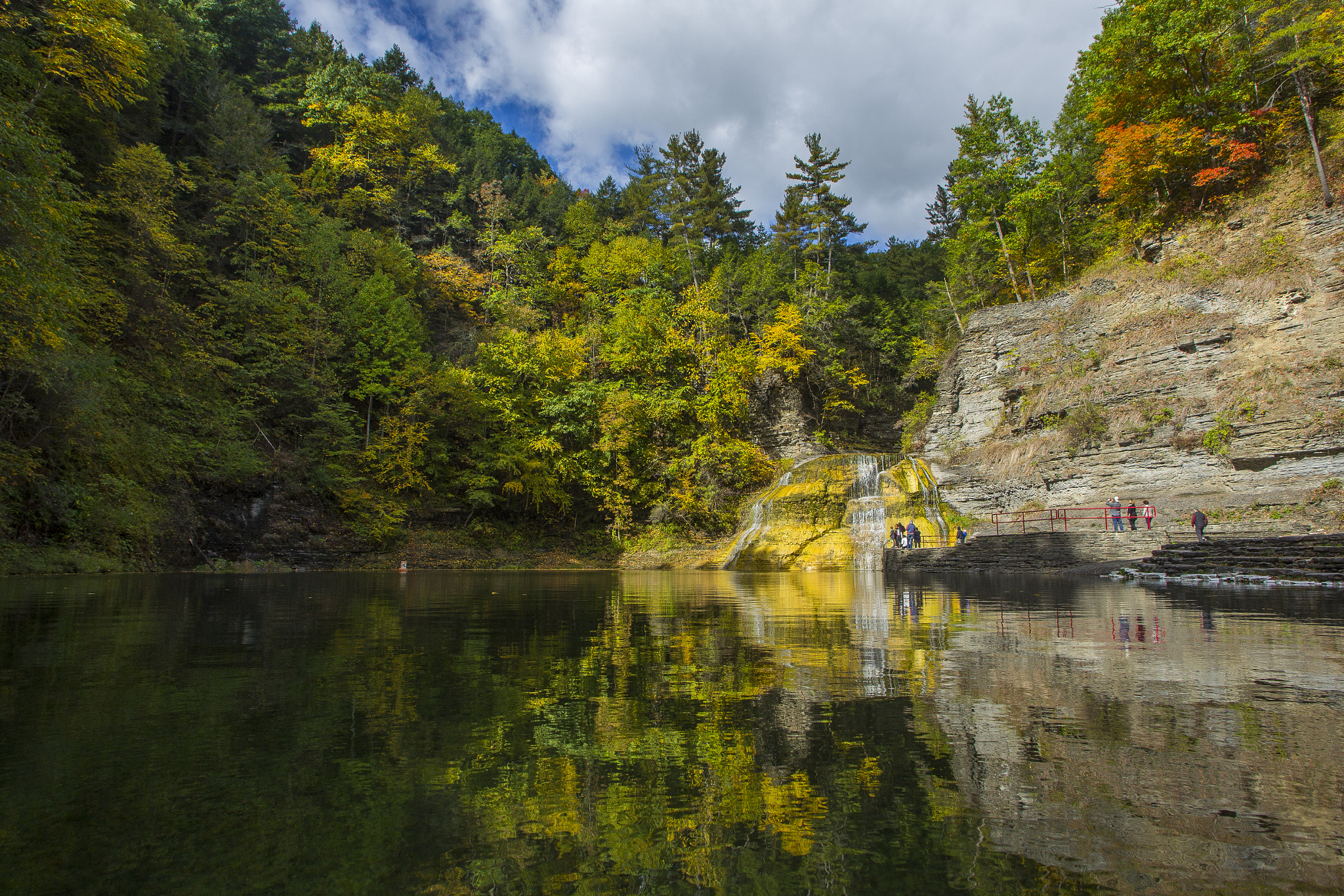 Canon EF 20-35mm F3.5-4.5 USM sample photo. Lower falls reflection photography
