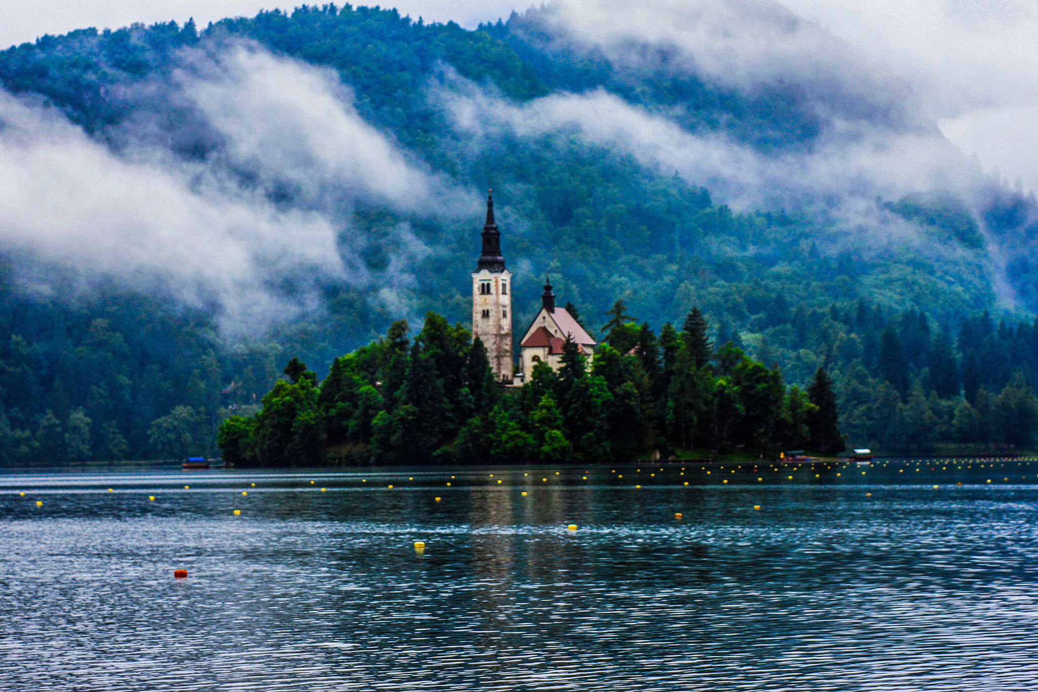 Canon EOS 40D sample photo. Pilgrimage church of the assumption of maria lake bled solvenia photography