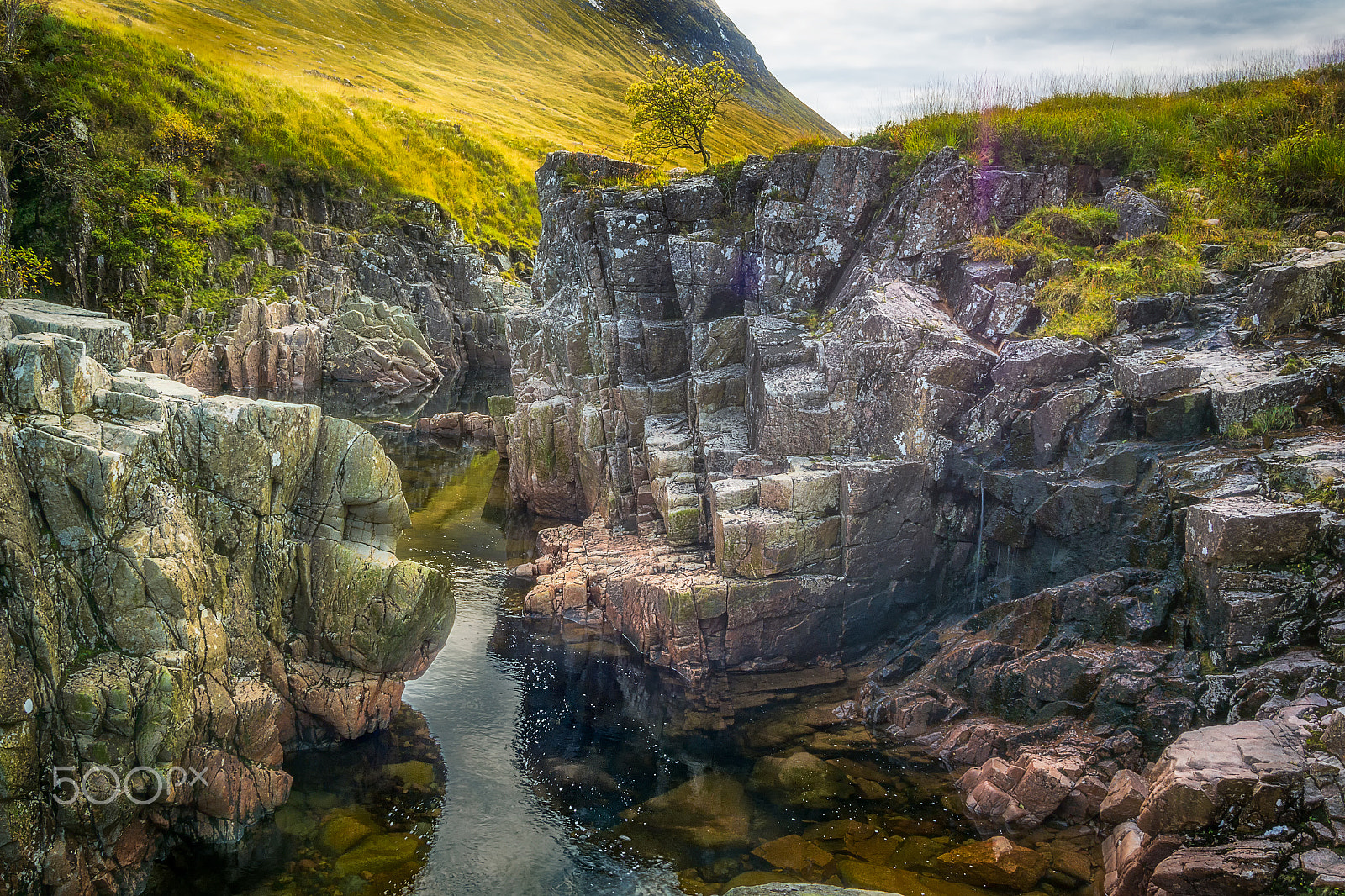 Samsung NX30 + Samsung NX 12-24mm F4-5.6 ED sample photo. Glencoe river  etive photography