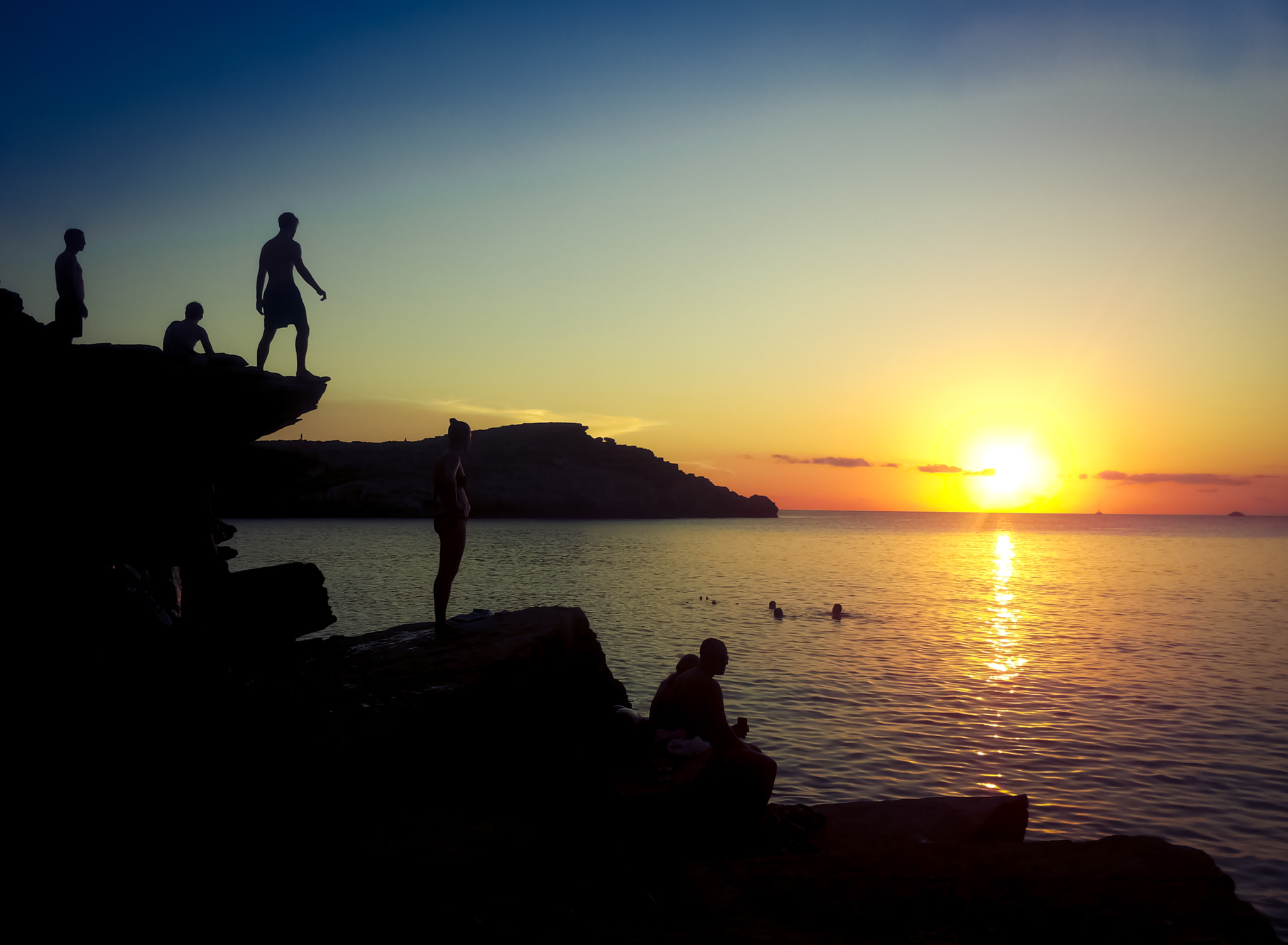 Samsung Galaxy S2 Plus sample photo. Ibiza sunset photography