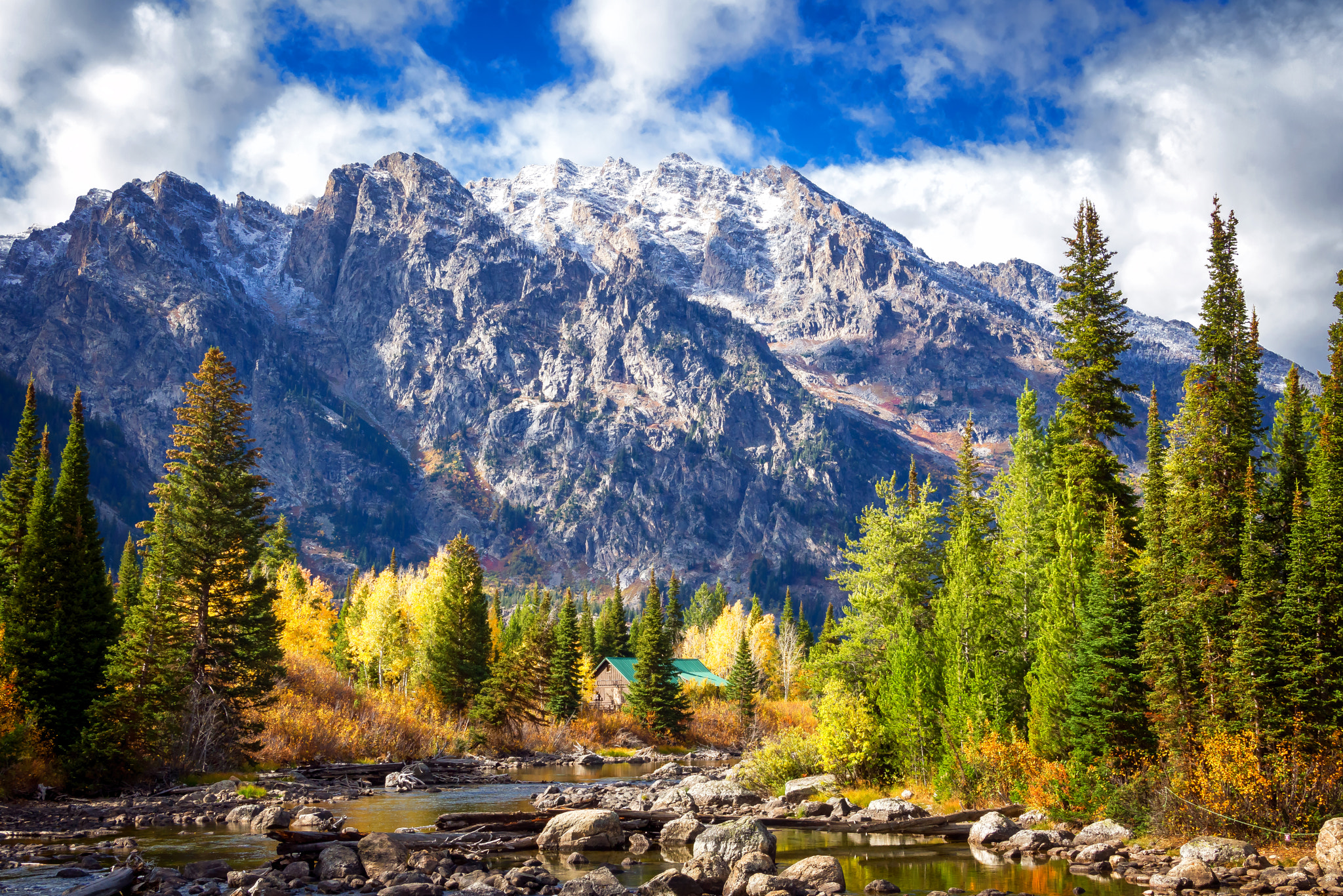 Tamron AF 28-105mm F4-5.6 [IF] sample photo. Cottonwood creek grand teton natonal park photography