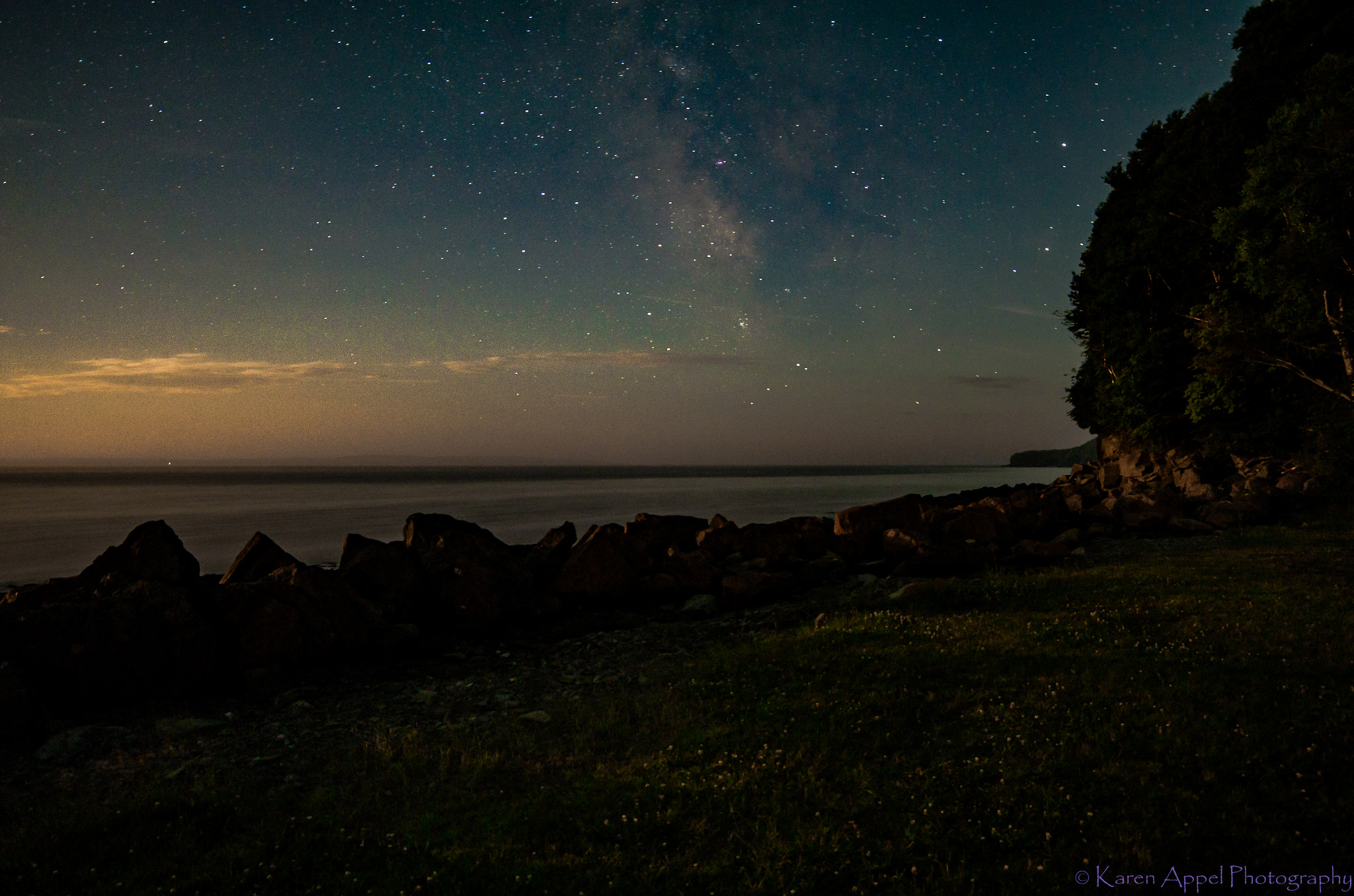 Pentax K-5 IIs sample photo. The milky way over the bay of fundy photography