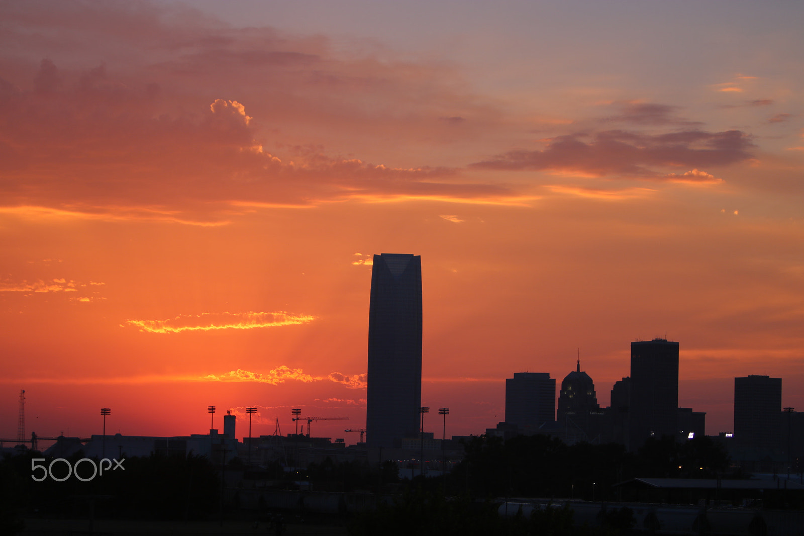 Canon EF 70-200mm F2.8L IS USM sample photo. Sunset downtown photography