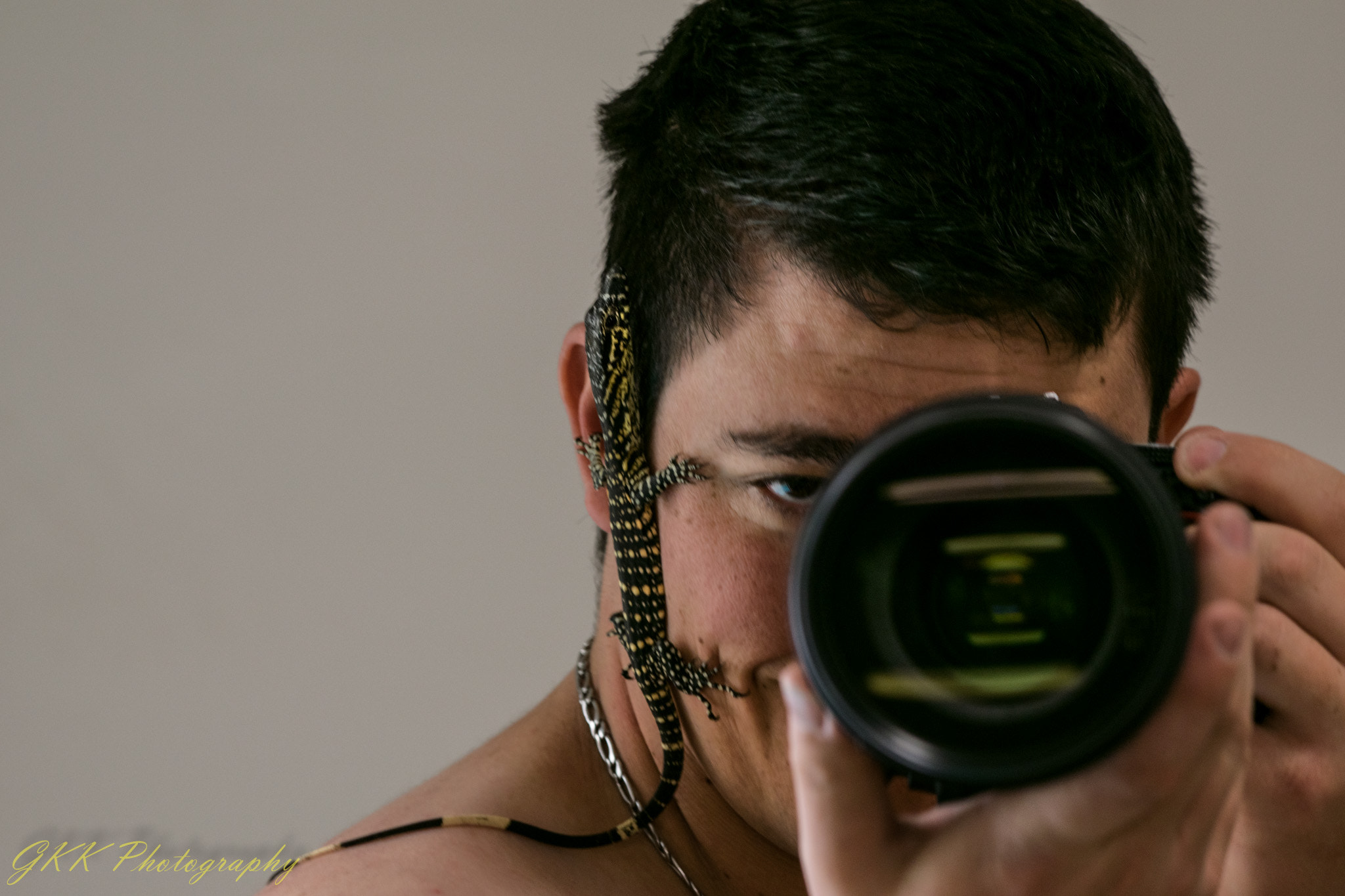 Nikon AF-S Nikkor 200-500mm F5.6E ED VR sample photo. Baby lace monitor self portrait photography