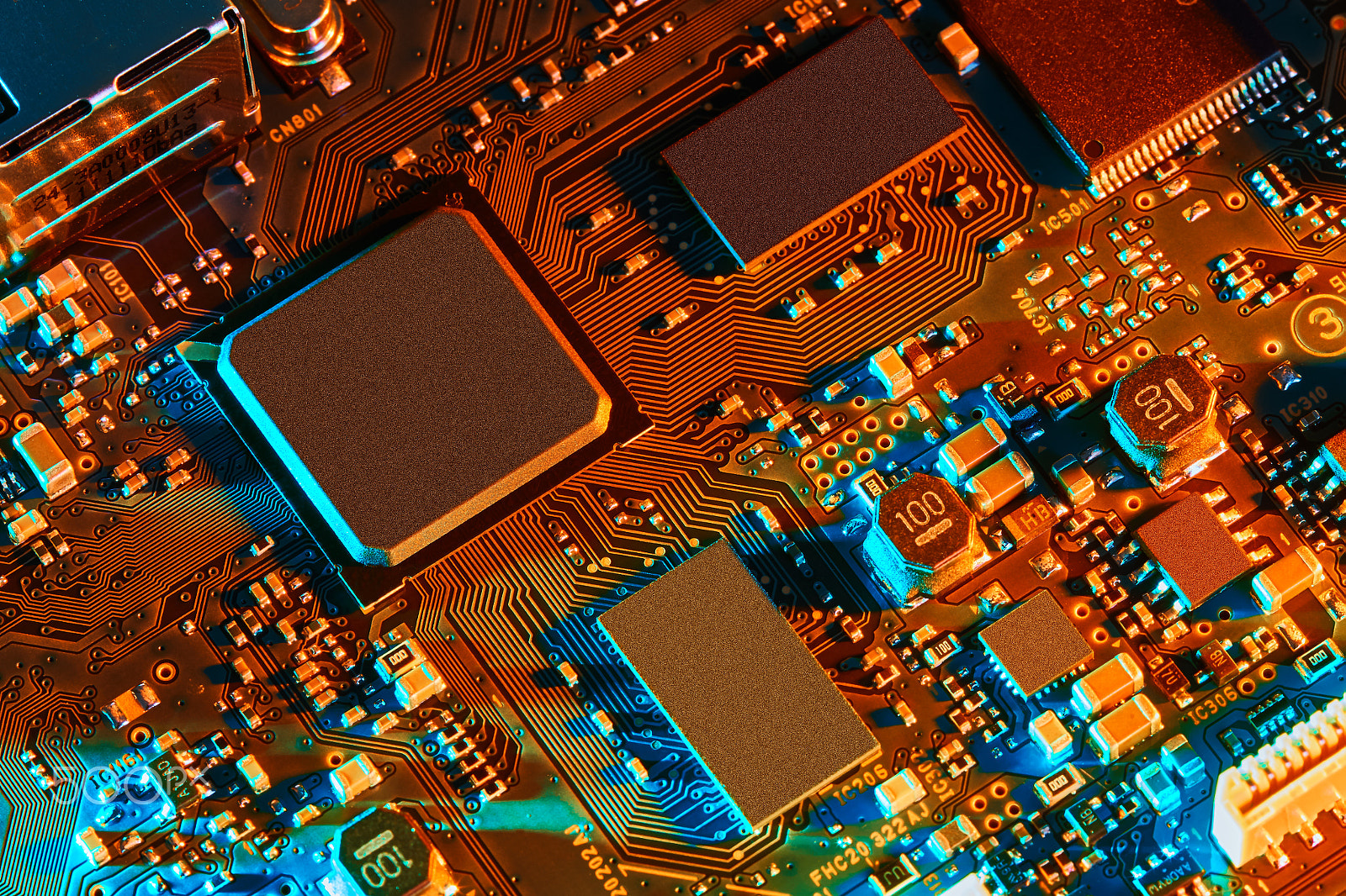 Canon EOS 7D Mark II sample photo. Electronic circuit board close up. photography
