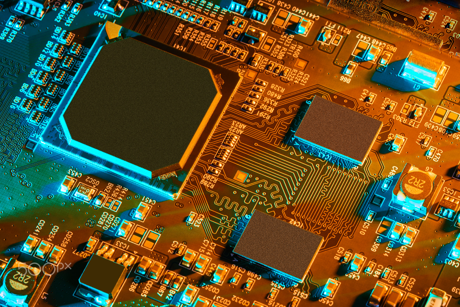 Canon EF 100mm F2.8 Macro USM sample photo. Electronic circuit board close up. photography