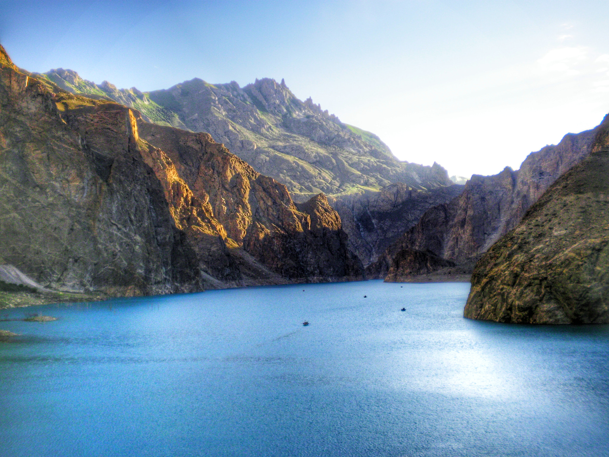 SANYO X1200 sample photo. Magical attabad lake photography