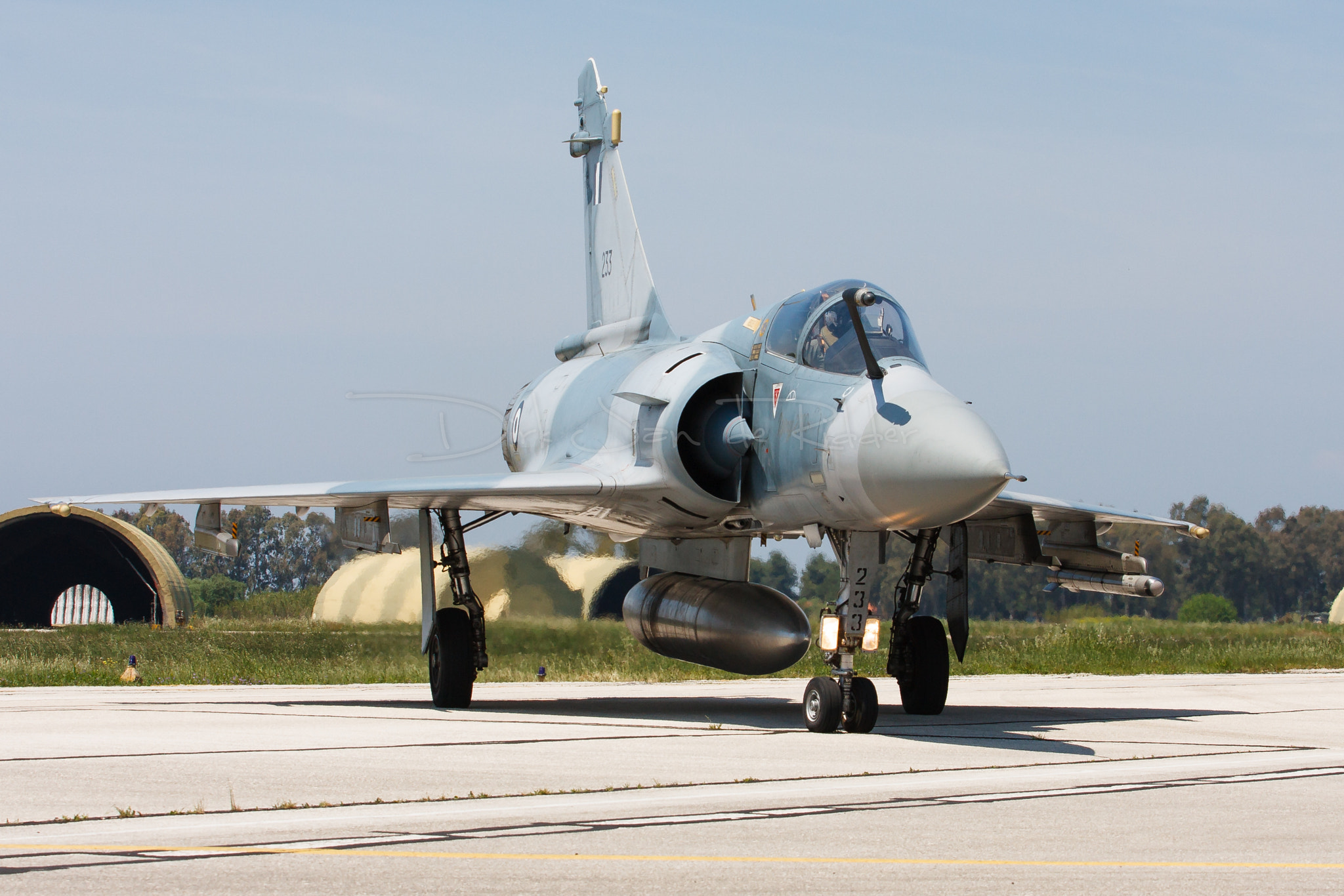 Canon EOS 40D + Canon EF 70-200mm F2.8L USM sample photo. Hellenic air force mirage 2000-5eg 233 photography