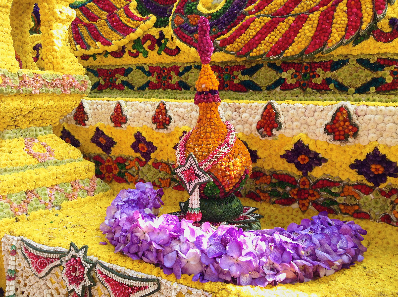 iPad mini back camera 3.3mm f/2.4 sample photo. Chiang mai, thailand - 7 february 2015: flower festival photography