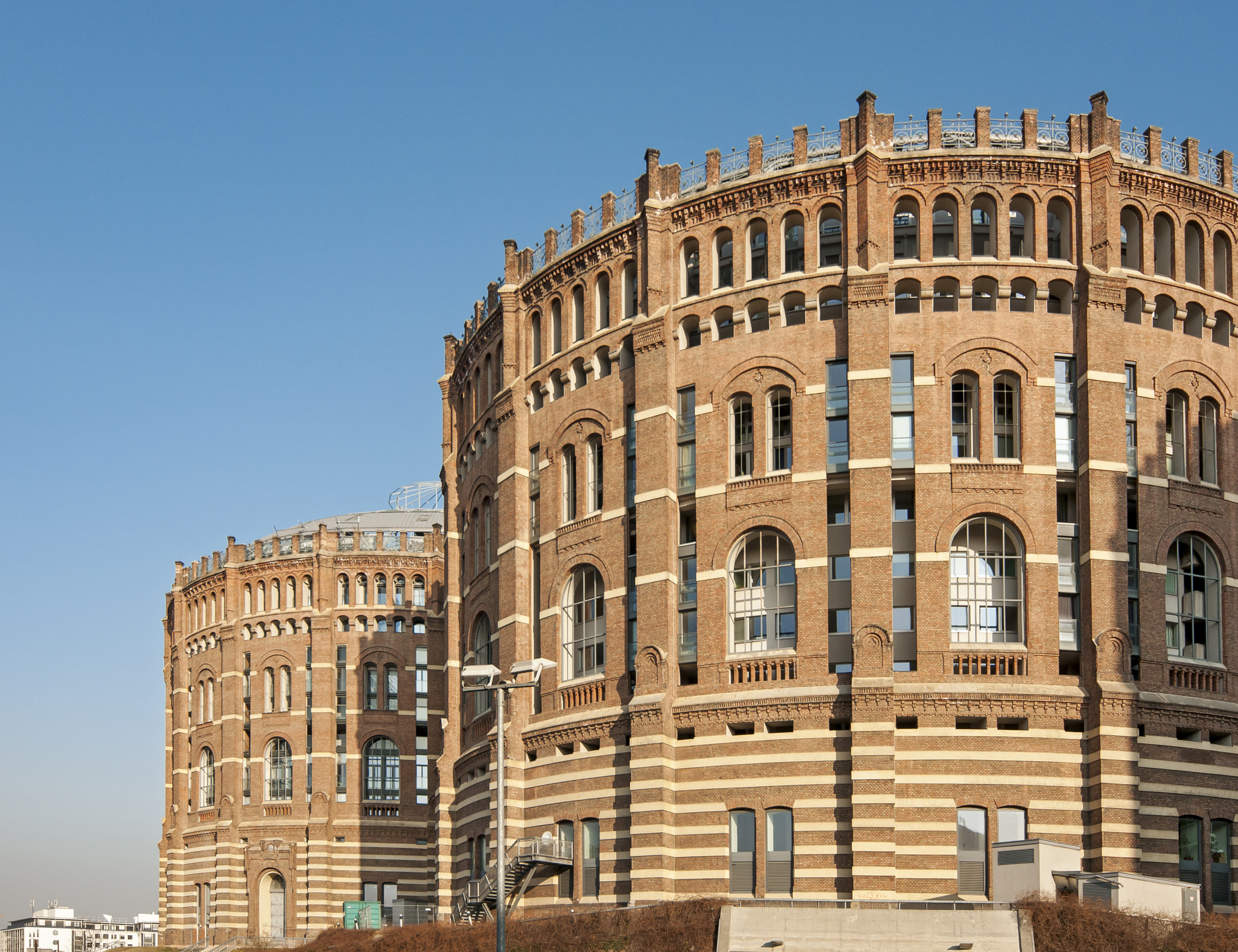 Nikon D300 + Sigma 12-24mm F4.5-5.6 EX DG Aspherical HSM sample photo. Vienna gasometer, austria photography