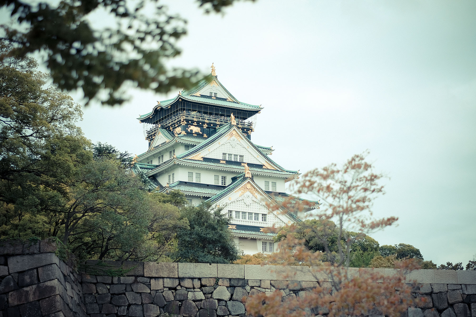 Fujifilm X-Pro2 sample photo. Osaka castle photography