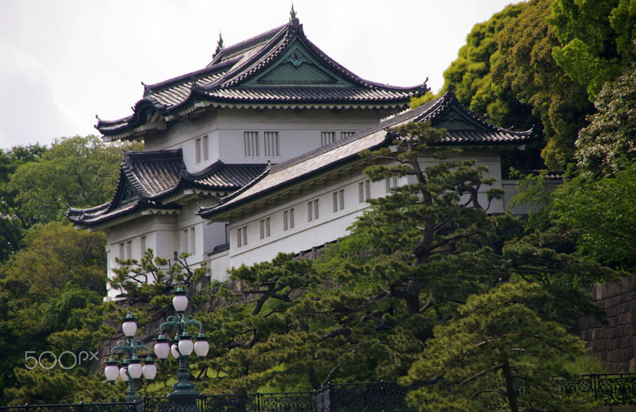 Pentax *ist DL sample photo. Fushimi yagura tower, imperial palace, tokyo, japan photography
