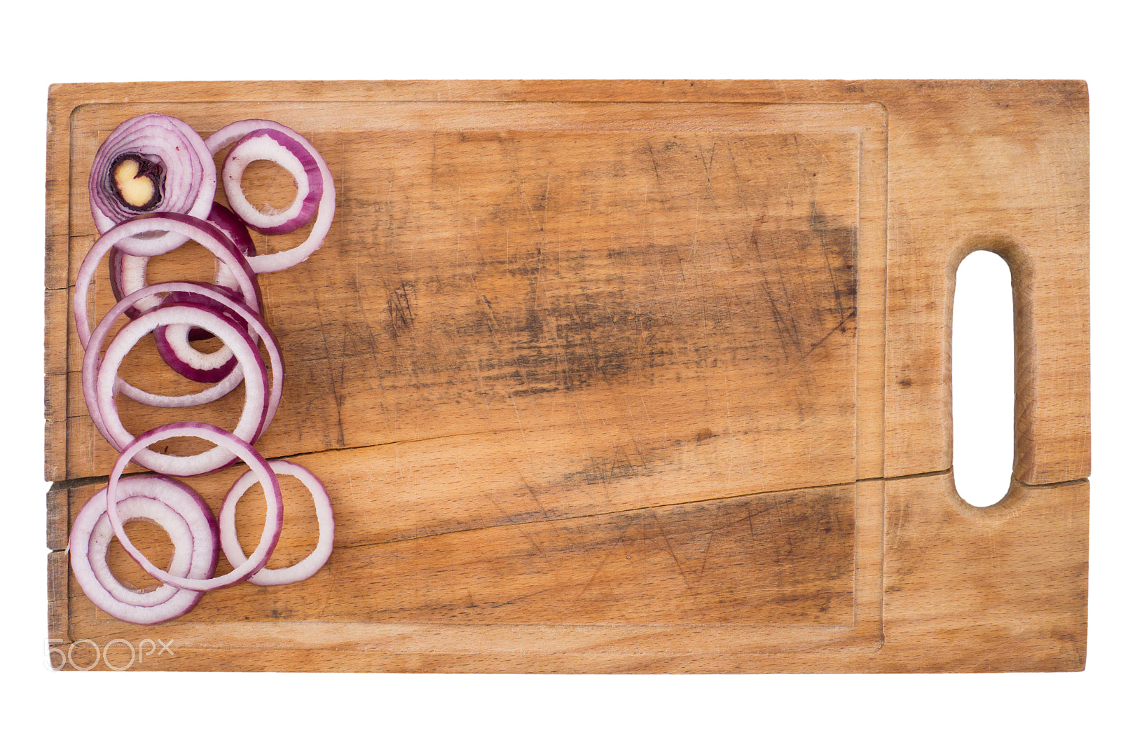 Sony SLT-A99V + Minolta AF 50mm F1.7 sample photo. Sliced onion rings on a cutting board. photography