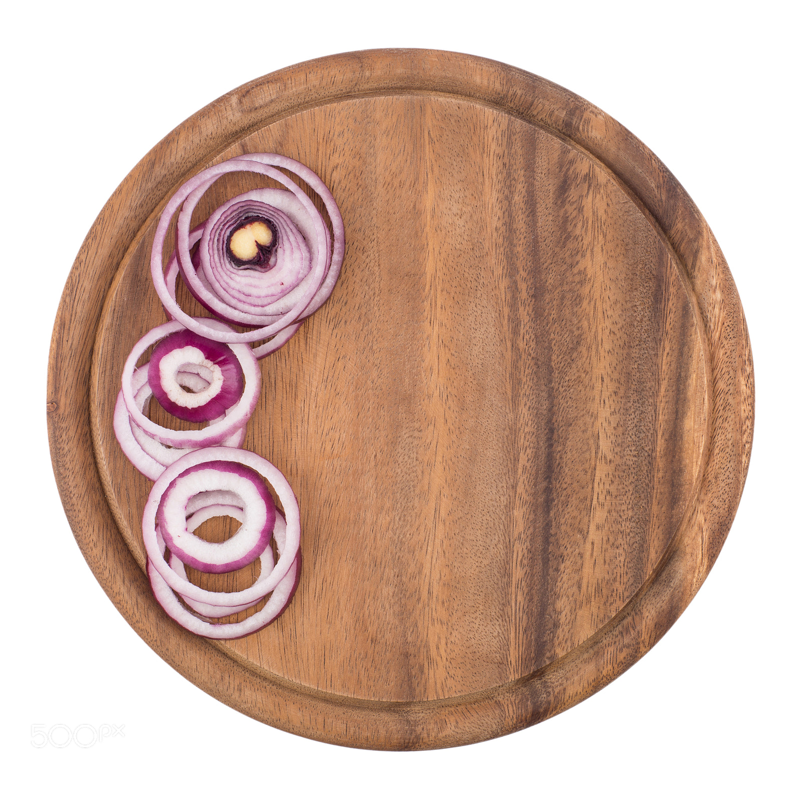 Sony a99 II + Minolta AF 50mm F1.7 sample photo. Sliced onion rings on a cutting board. photography