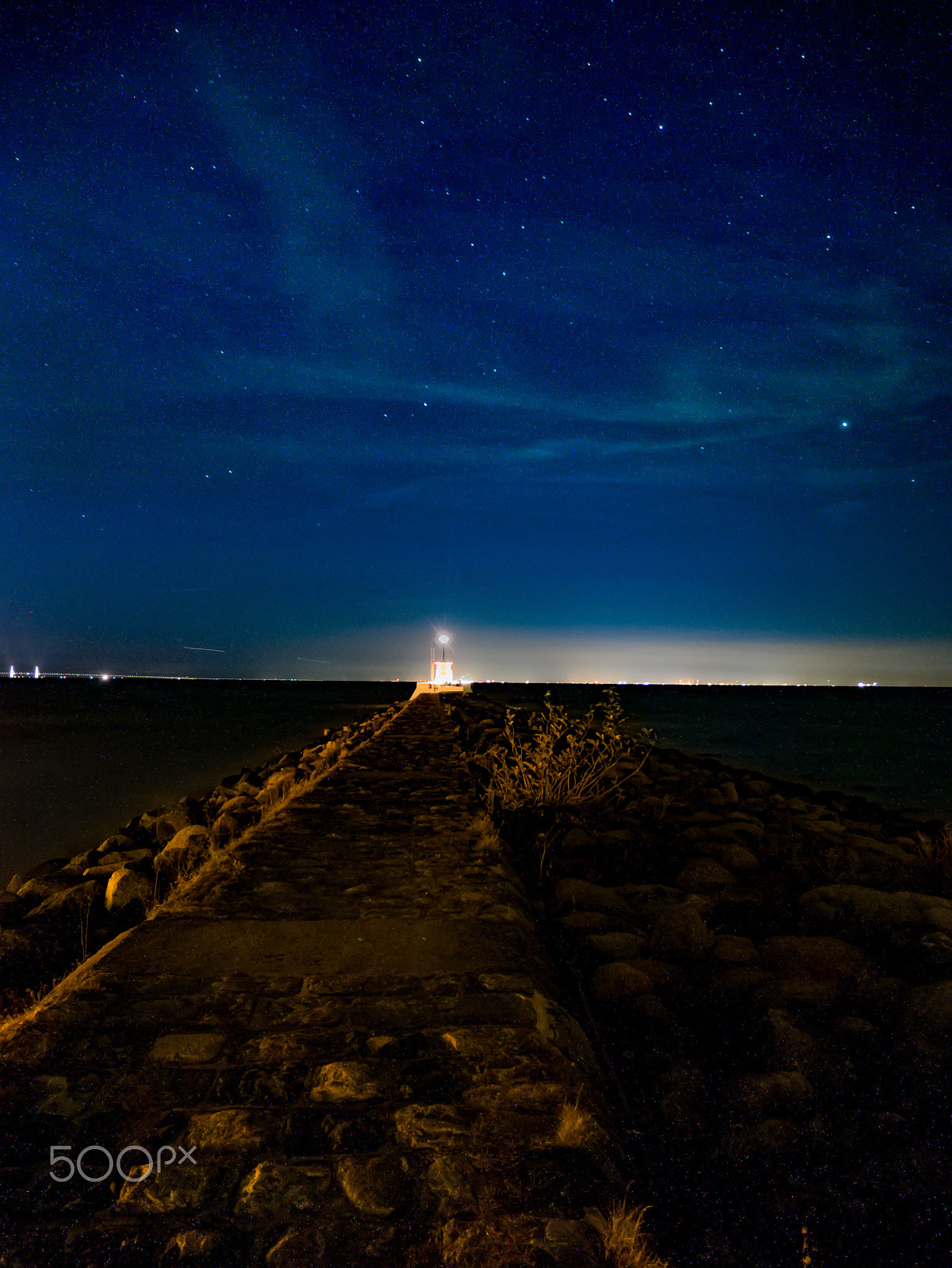 Panasonic Lumix DMC-GM1 sample photo. Night sky at the pier photography