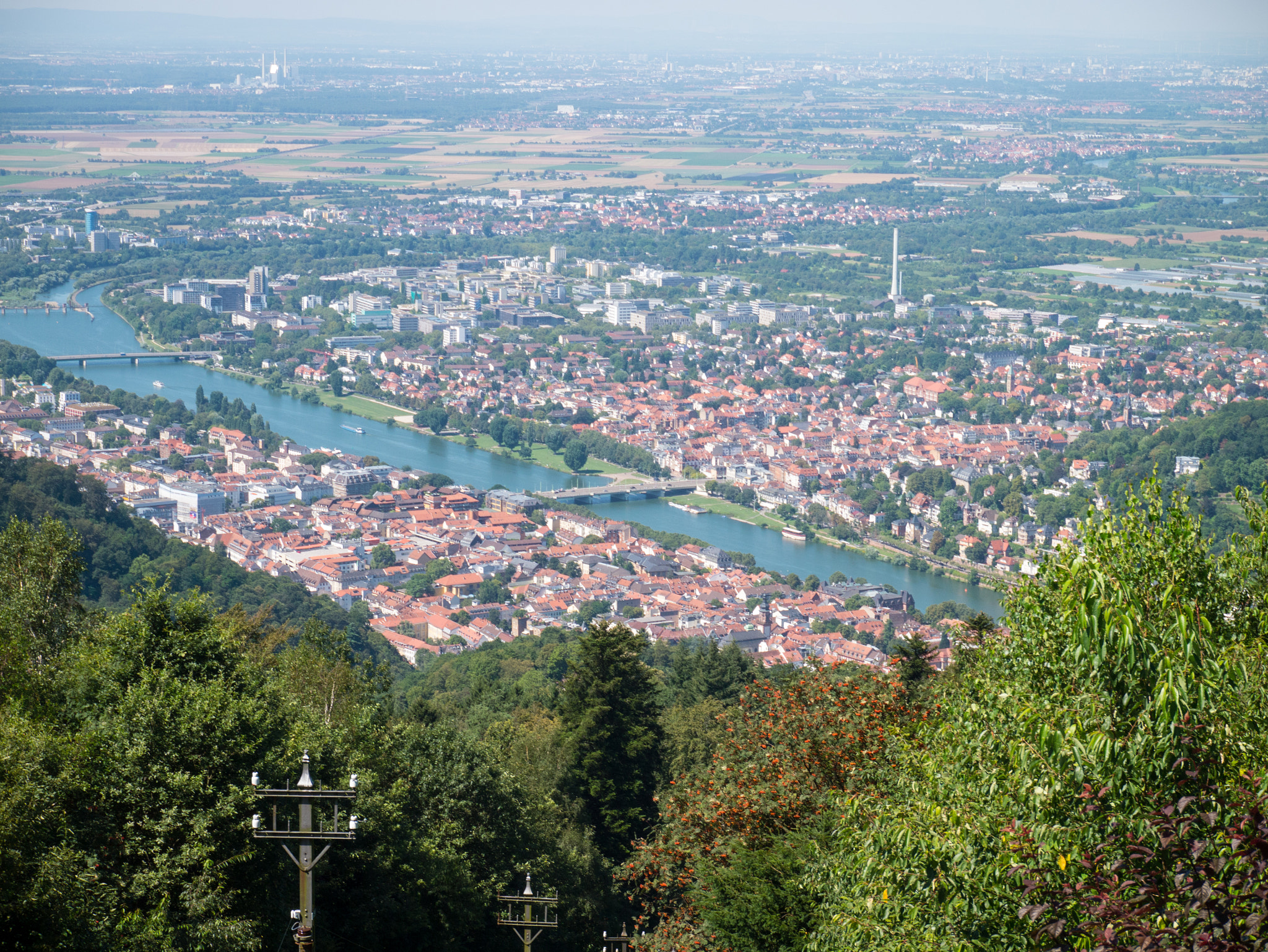 LUMIX G VARIO PZ 14-42/F3.5-5.6 sample photo. Heidelberg from konigstuhl photography
