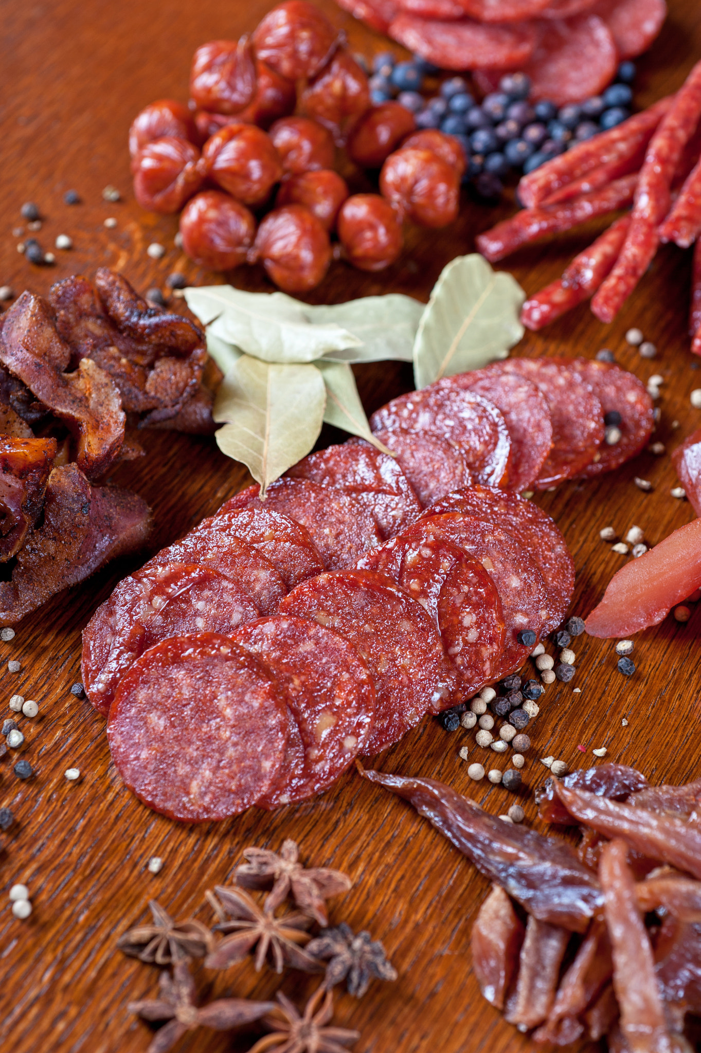 Nikon D700 sample photo. Meat and sausages photography