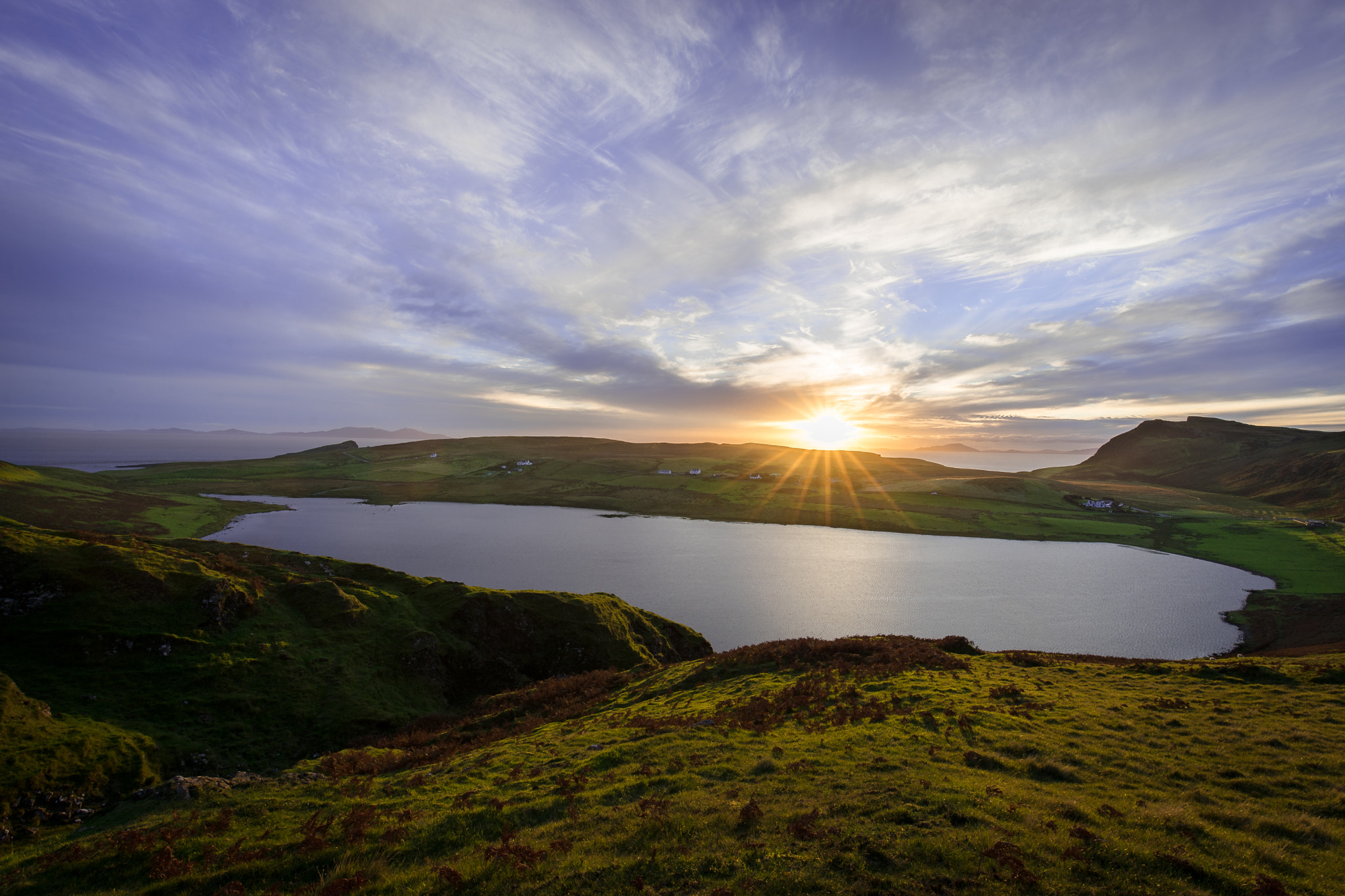 Sony a7 II + Canon EF 16-35mm F4L IS USM sample photo. Scottish sunset photography