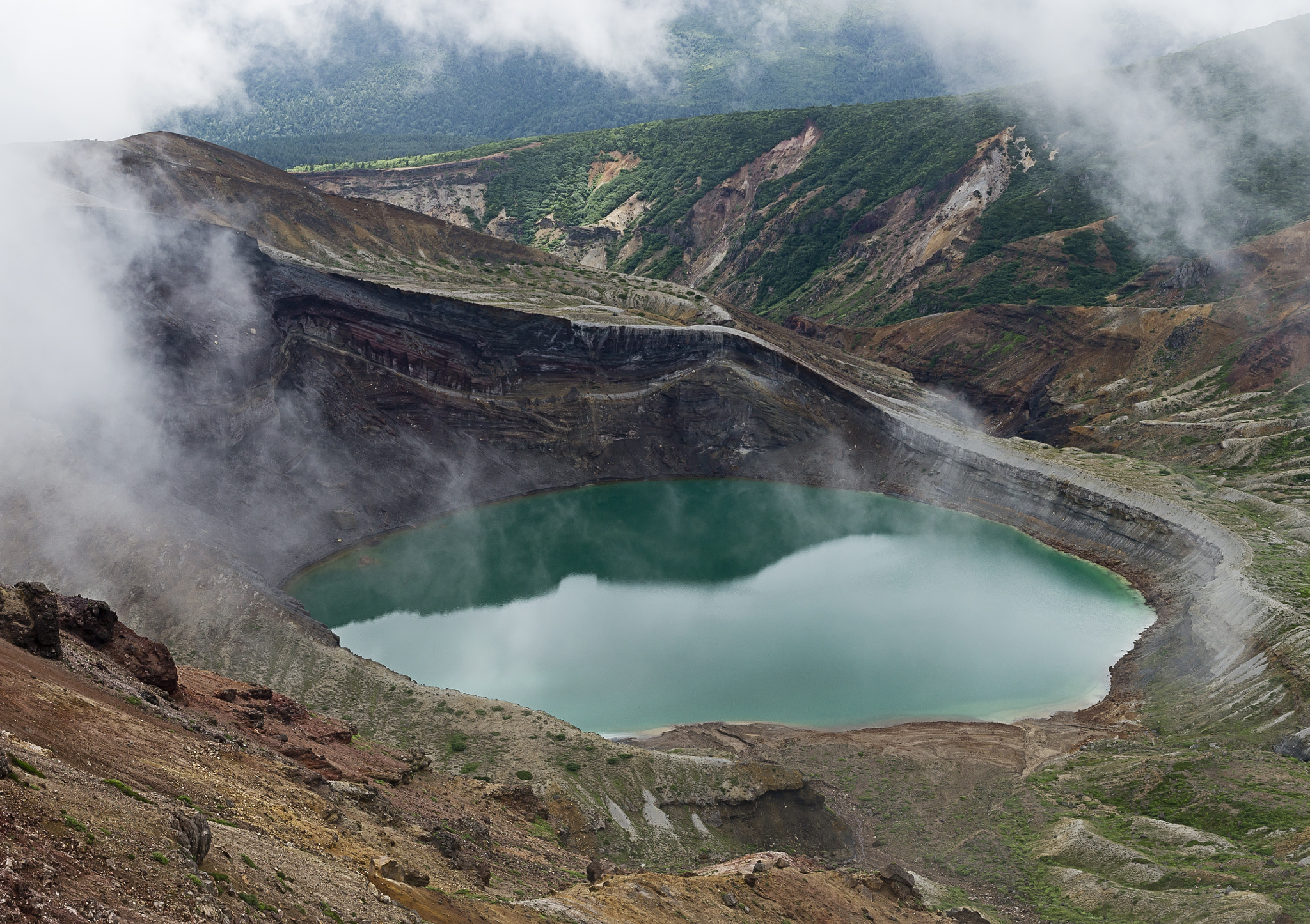 Sony SLT-A57 + Tamron SP 24-70mm F2.8 Di VC USD sample photo. The boilling pond of volcano photography