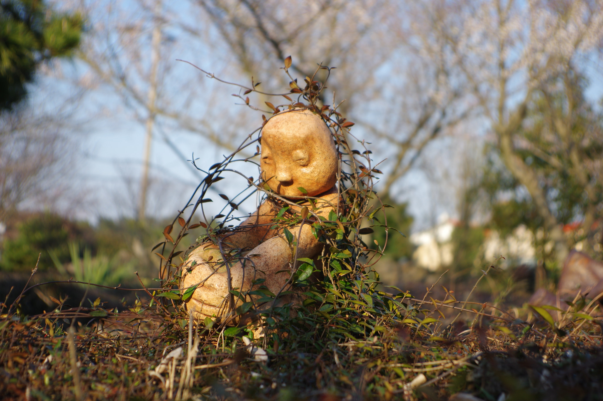 Pentax smc DA 16-45mm F4 ED AL sample photo. Little statue photography
